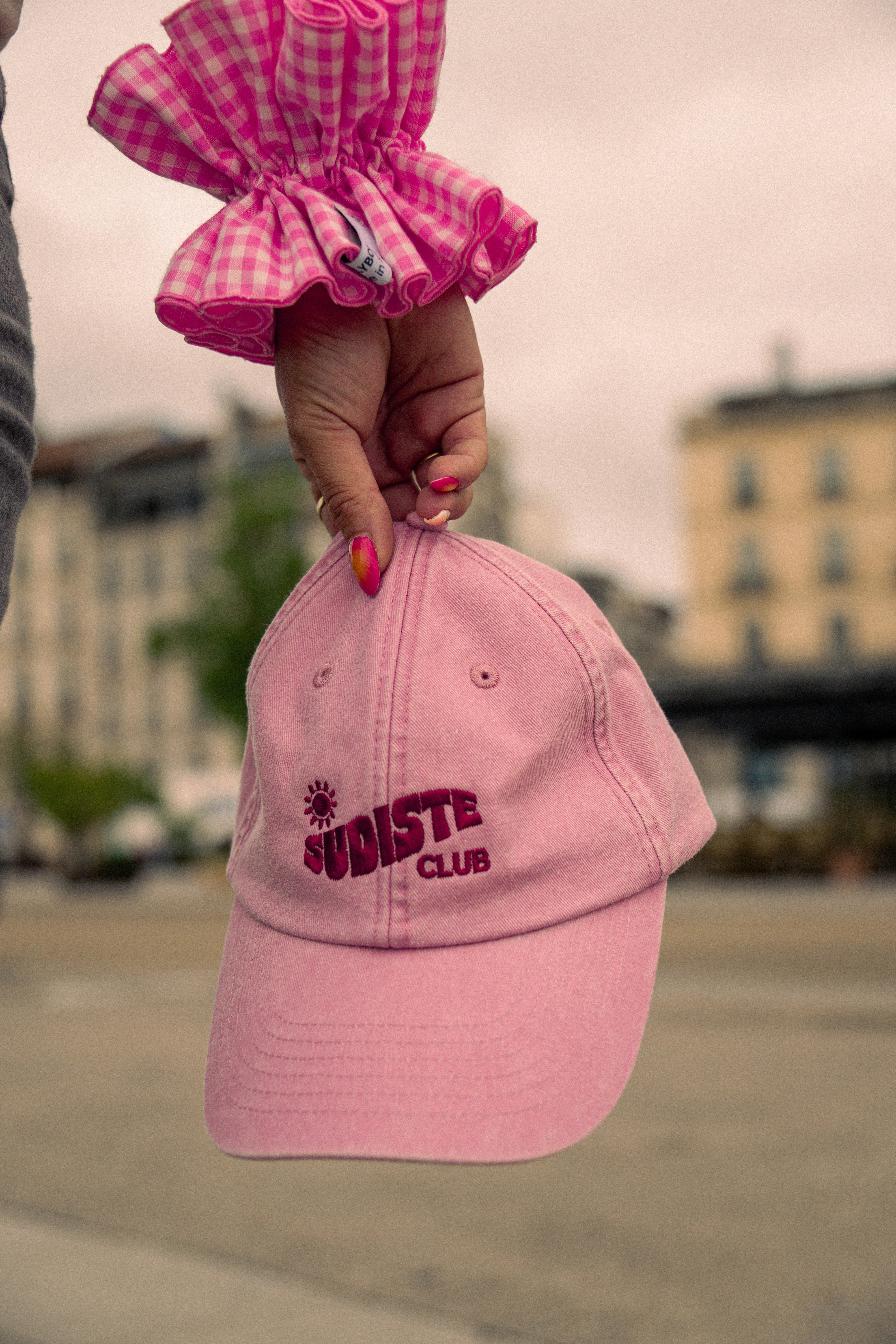 Casquette Sudiste Club rose/rouge - Waïloa
