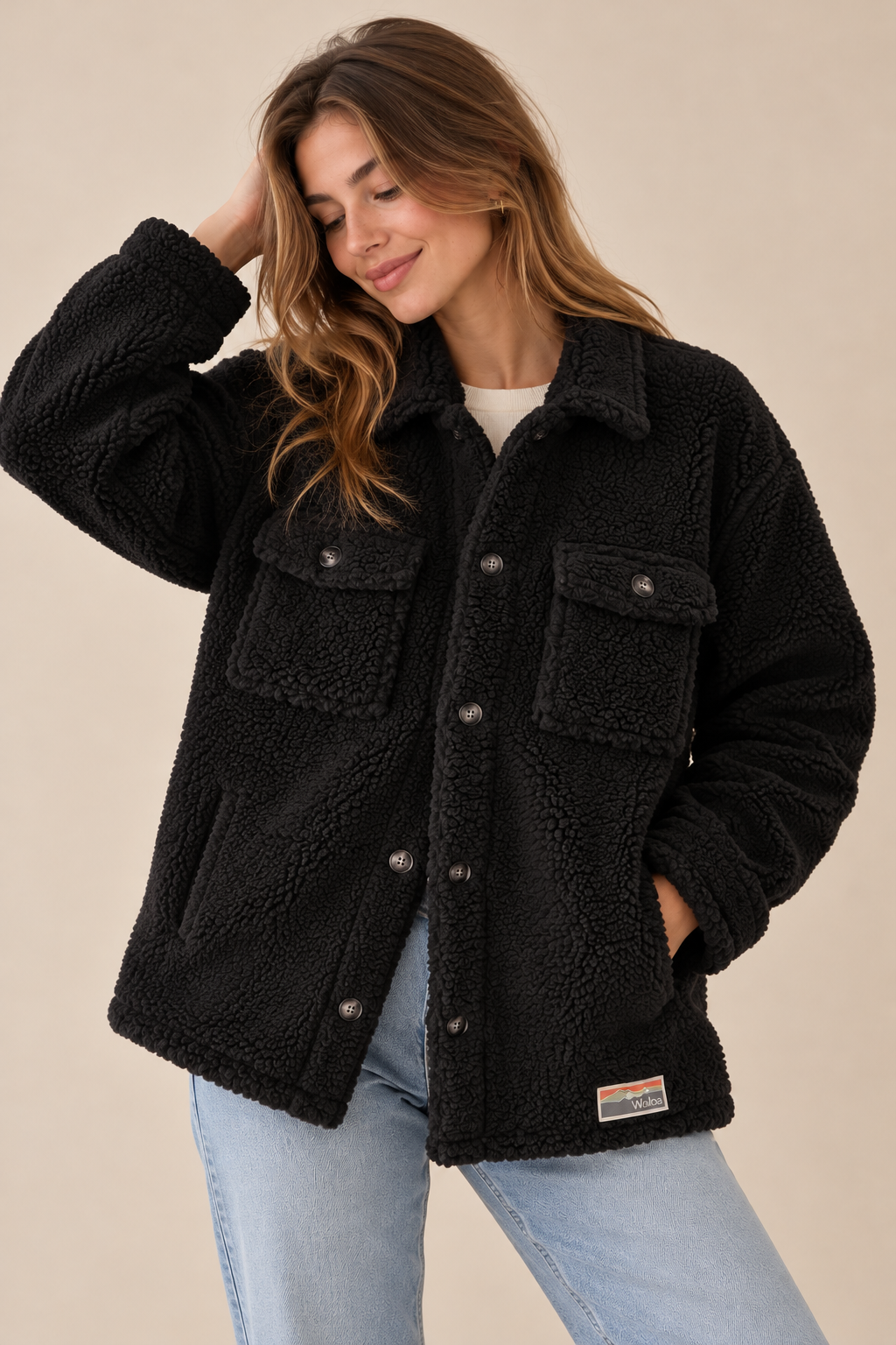 Surchemise sherpa Bigou noir