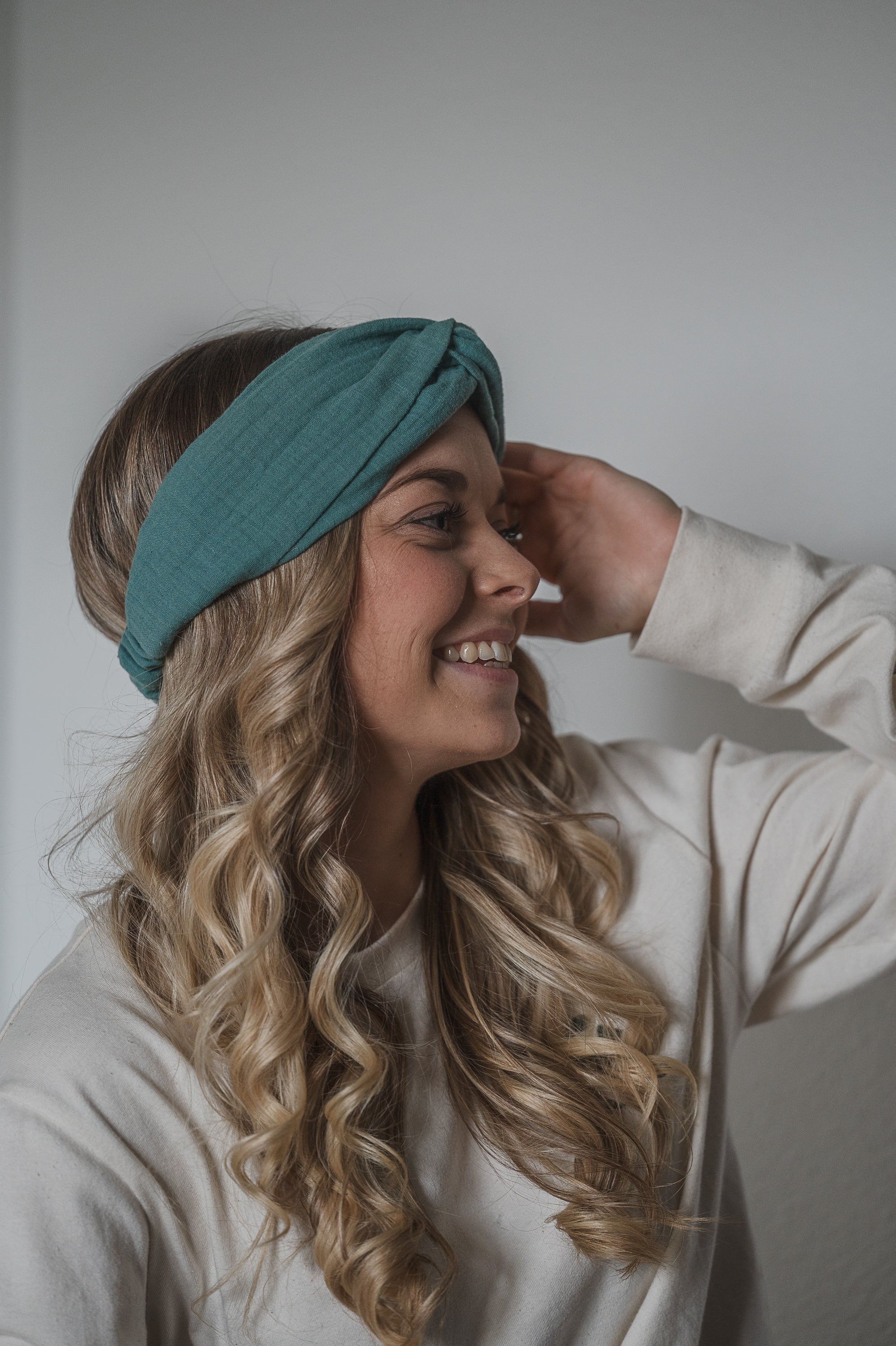 Bandeau Aïnoa bleu/vert Waïloa