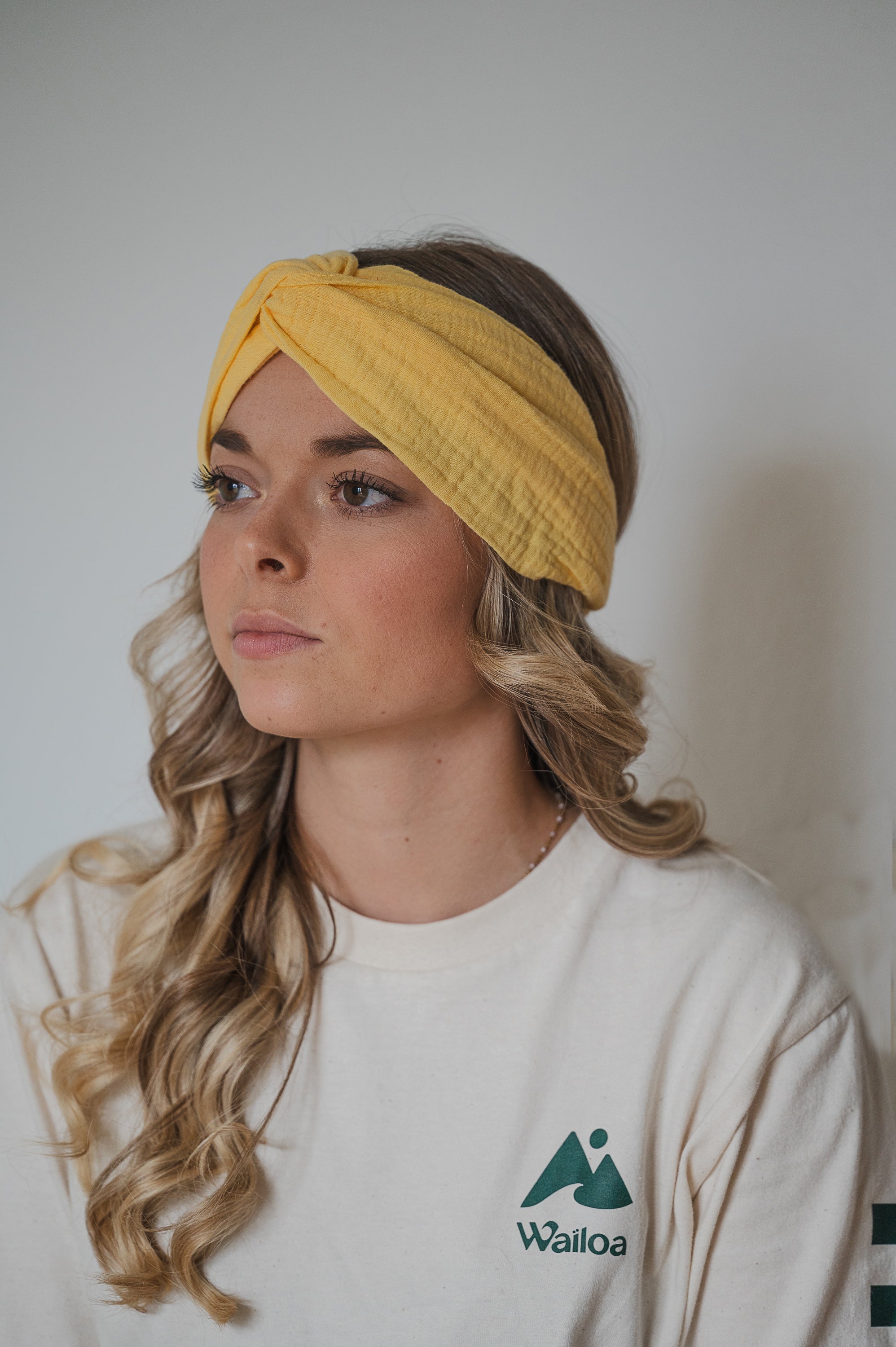 Bandeau Aïnoa jaune vif Waïloa