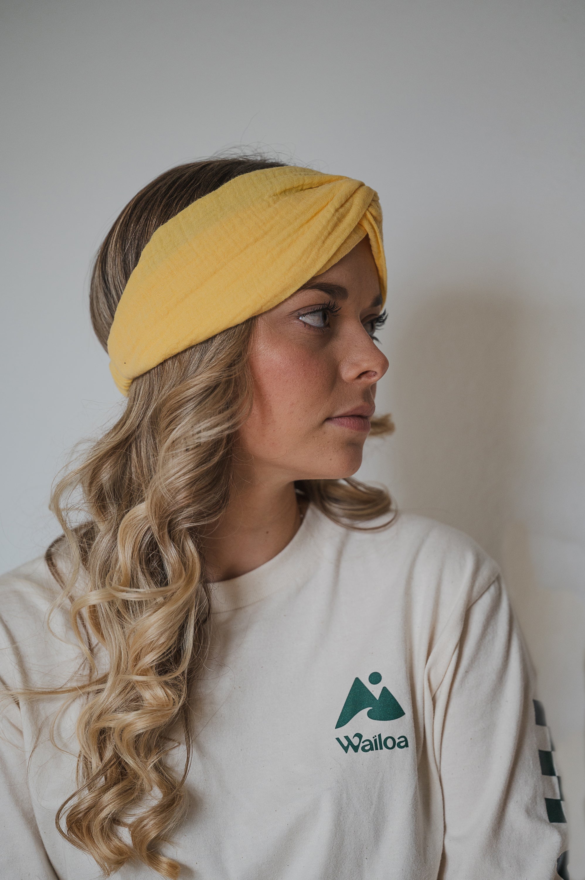 Bandeau Aïnoa jaune vif Waïloa