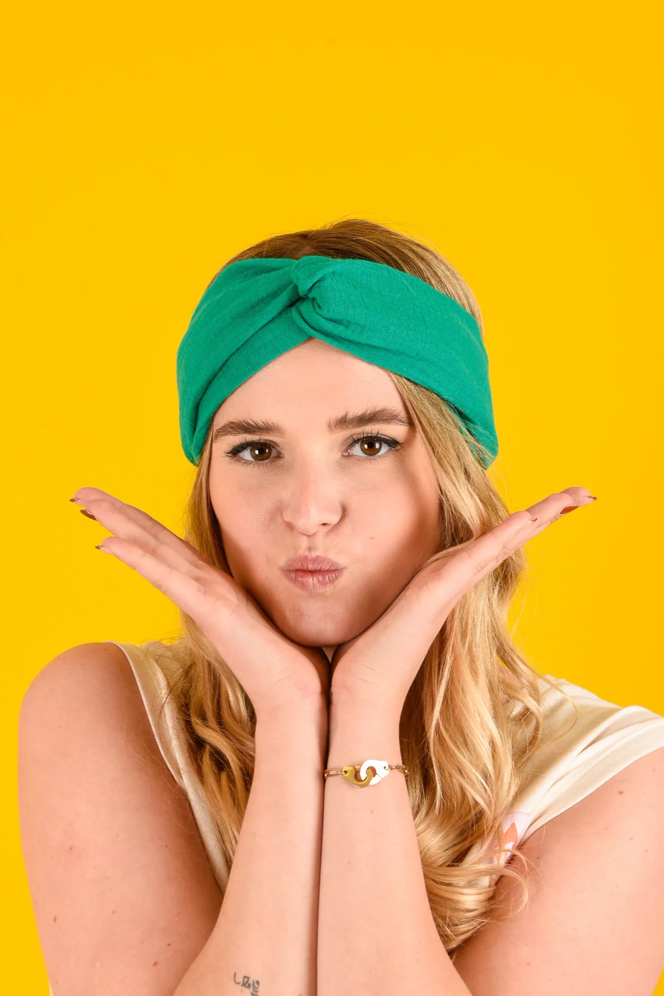 Bandeau Aïnoa vert émeraude - Waïloa