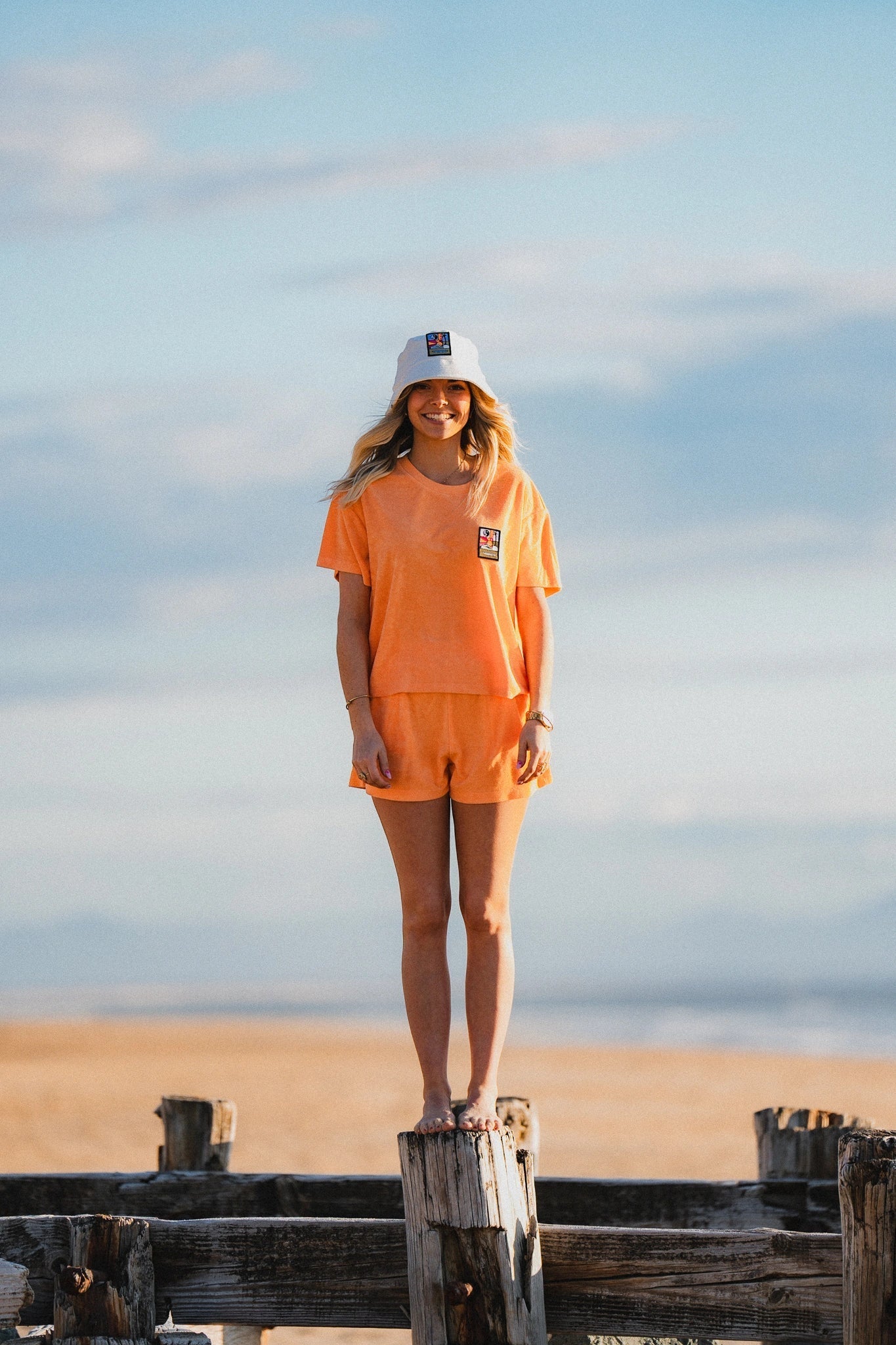 T-shirt orange Nalu Waïloa