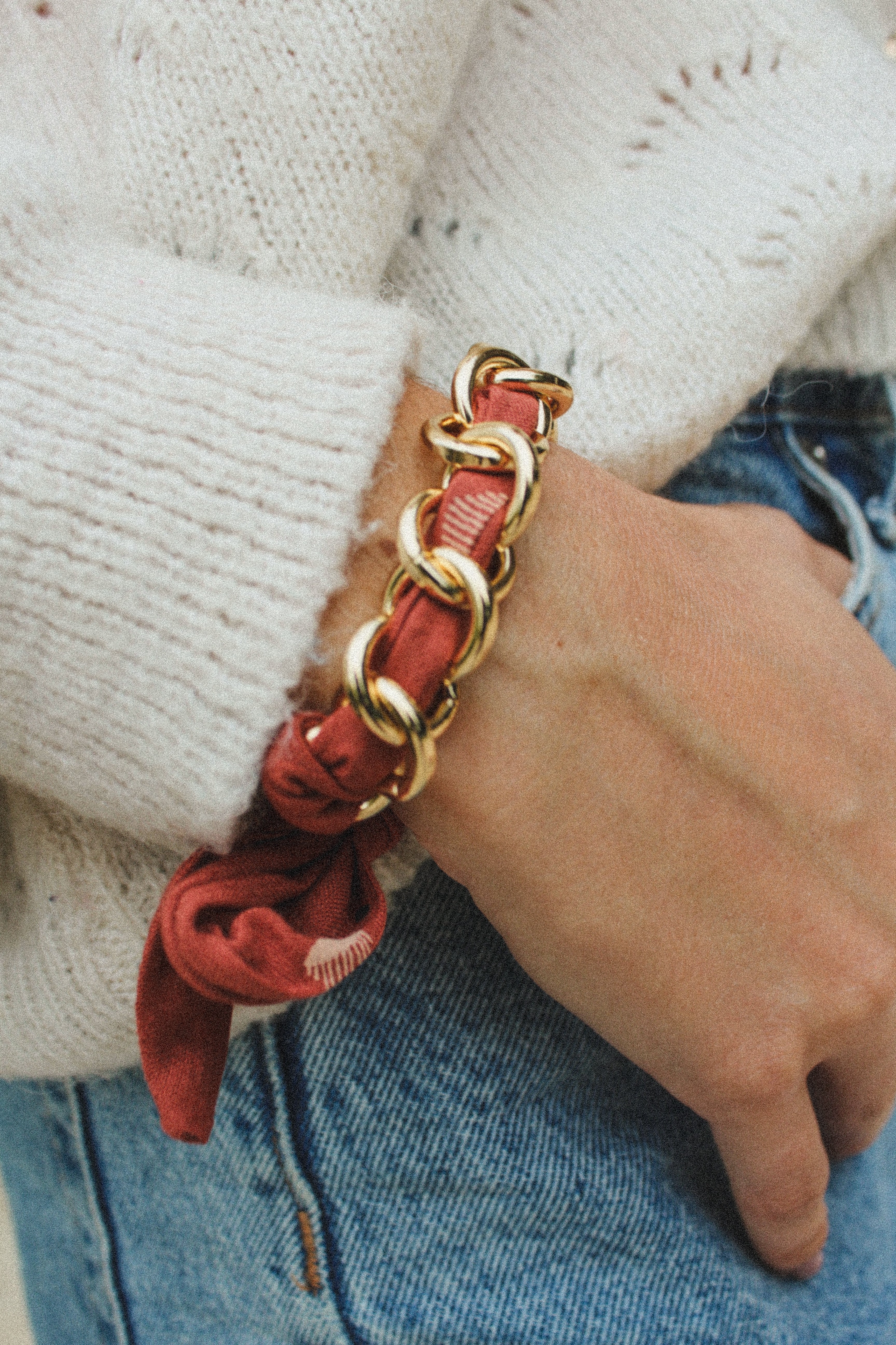 Bracelet fait main tissu Wailoa – Piece unique des Pyrenees - Waïloa