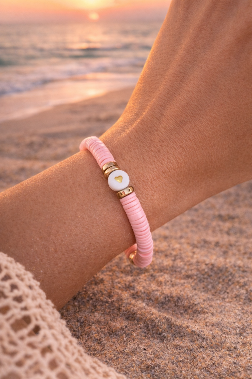 Bracelet heishi coeur - Waïloa