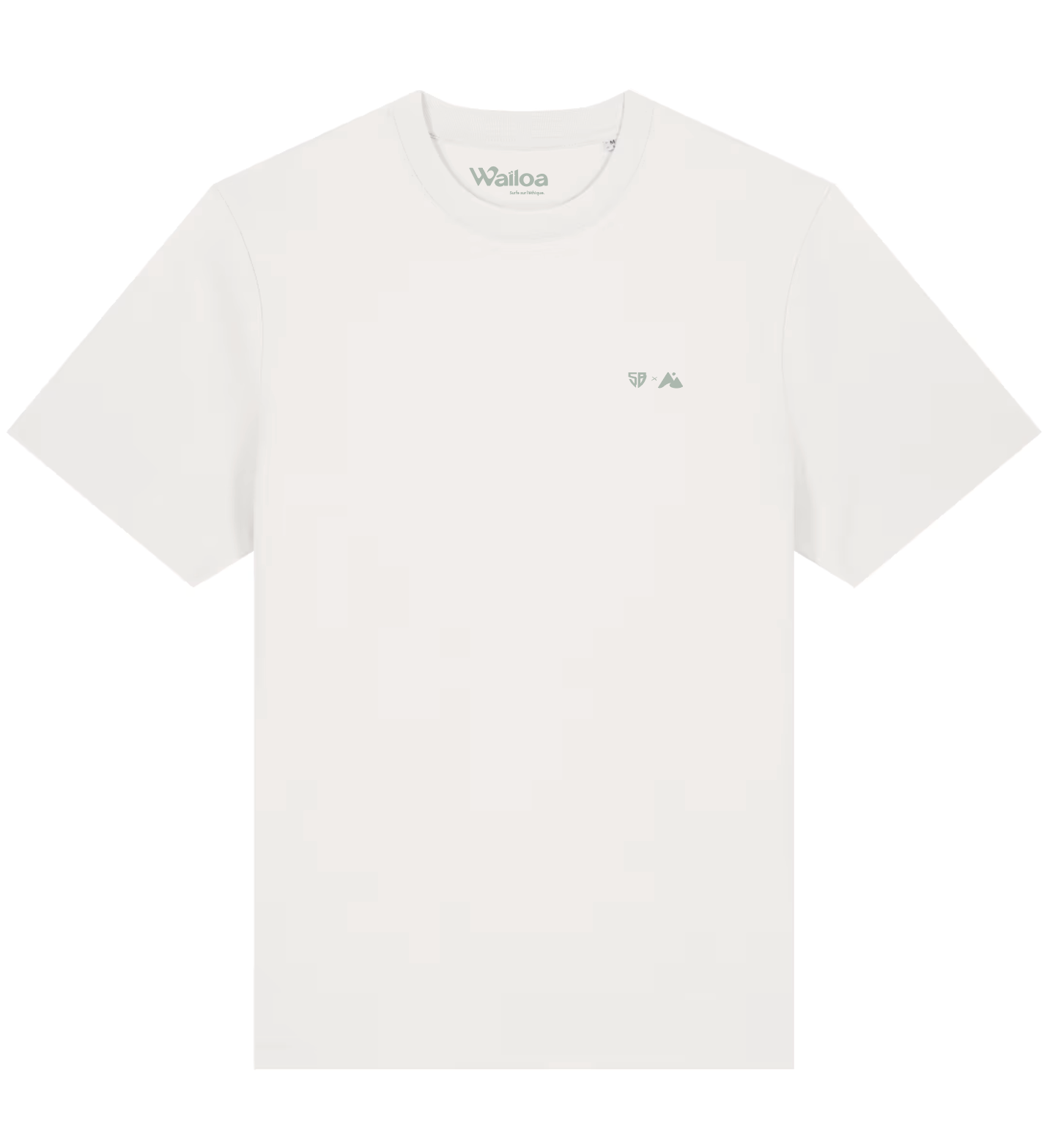 T-shirt oversize Capsule écru/vert d'eau Stade B.
