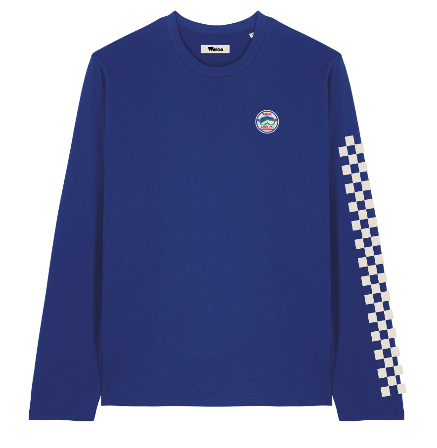PRÉCOMMANDE - T-shirt manches longues Après-ski bleu Waïloa