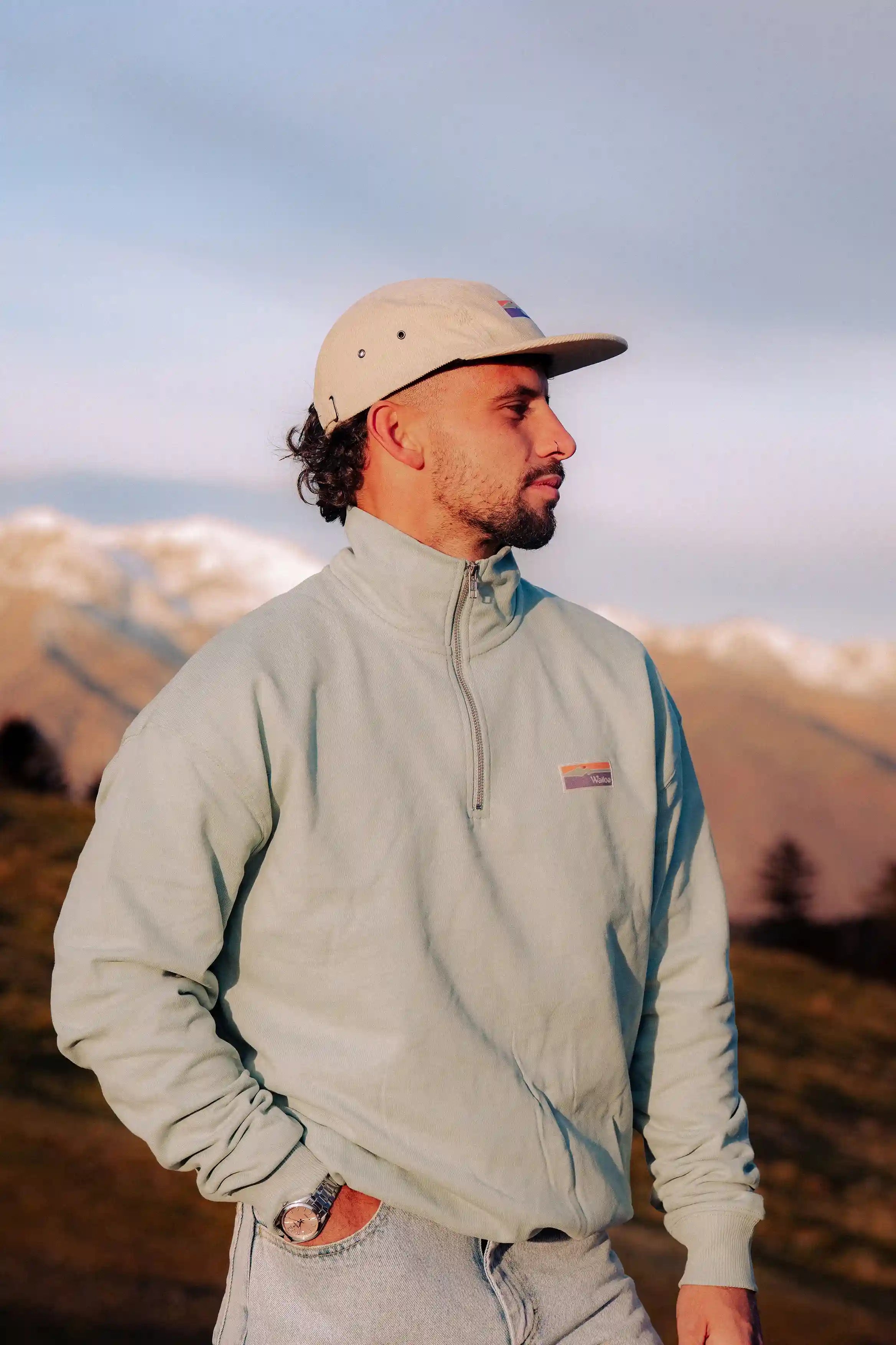 Pull col camionneur Montis vert d'eau - Waïloa