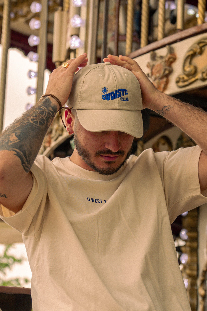 Casquette Sudiste Club beige/bleu - Waïloa