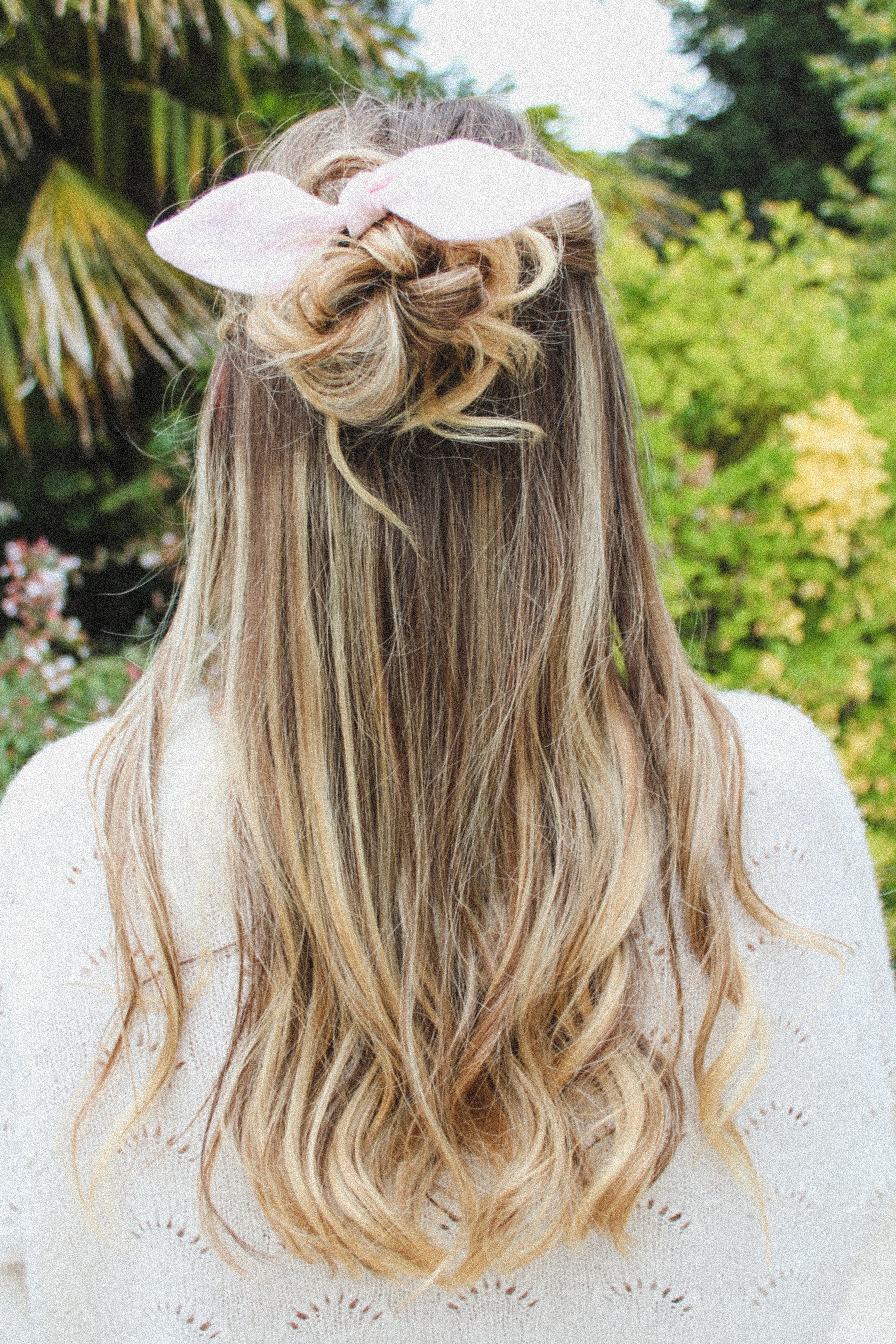 Elastique cheveux noeud rose - Waïloa