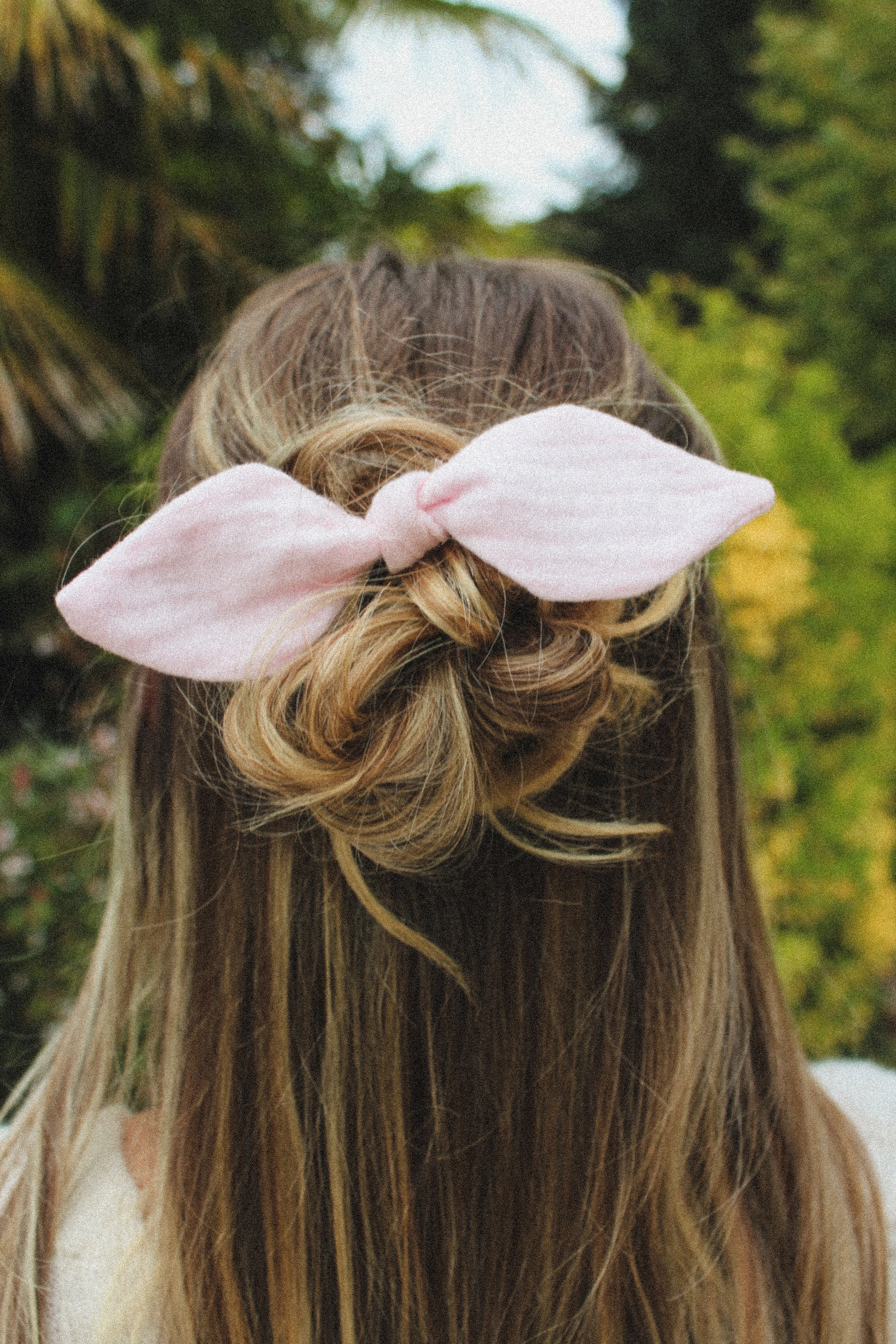 Elastique cheveux noeud rose - Waïloa
