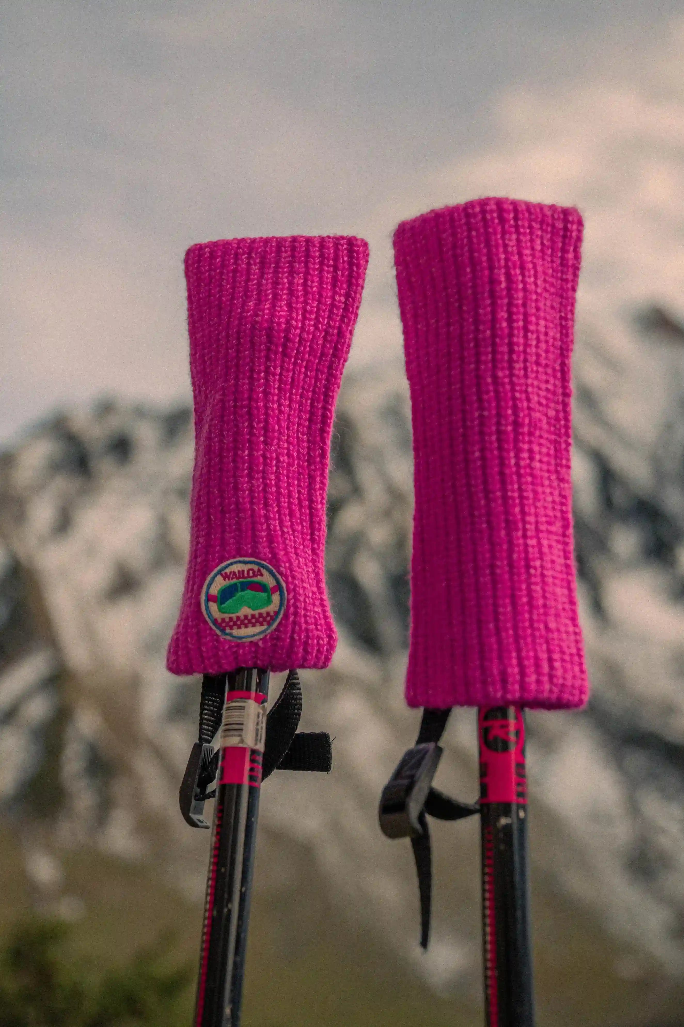 Mitaines Flocon rose