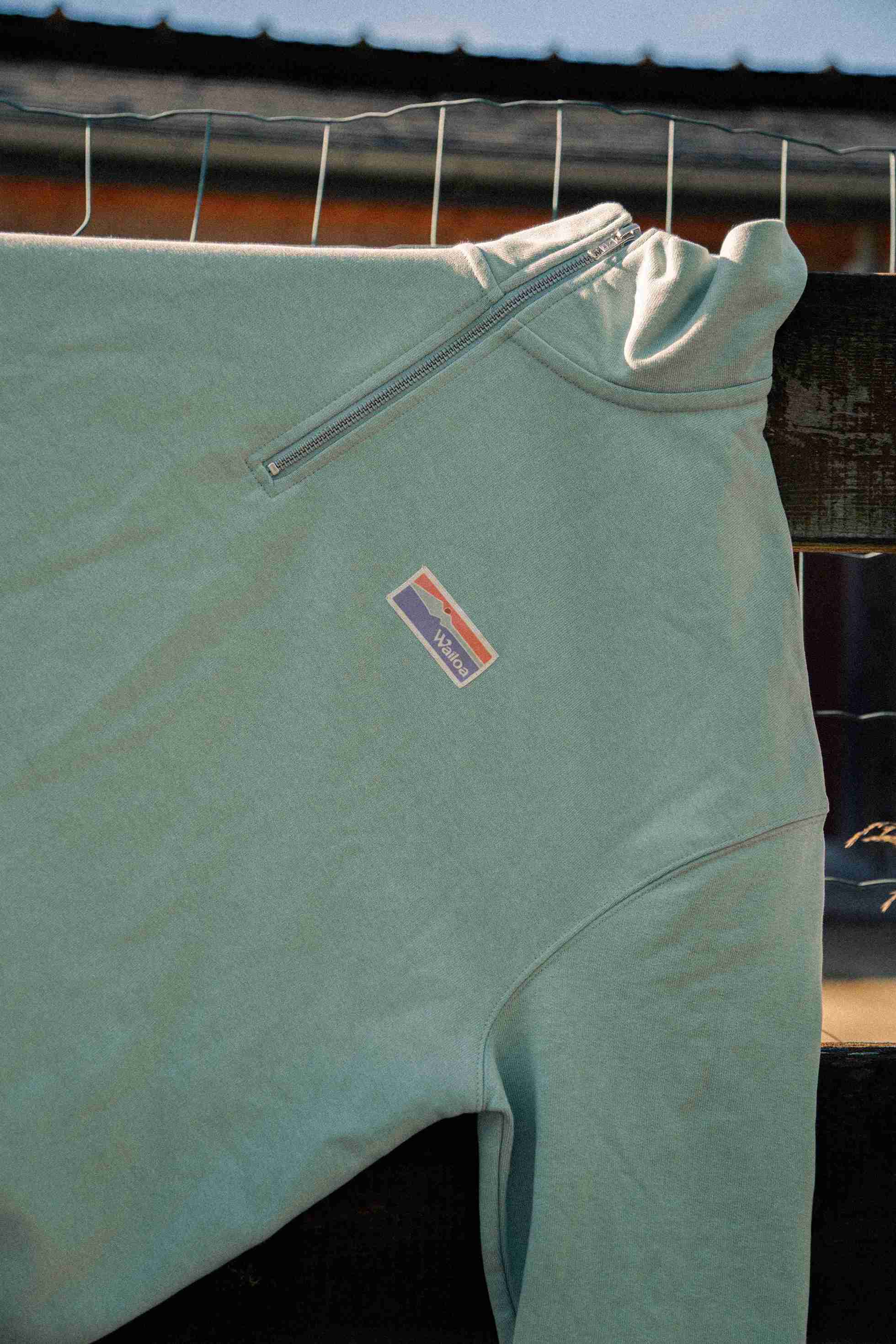 Pull col camionneur Montis vert d'eau