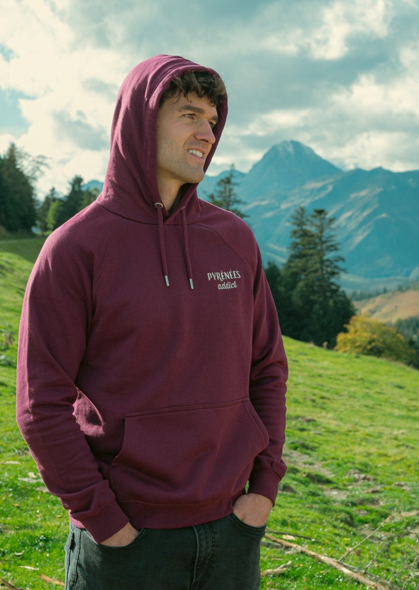 Sweat à capuche bio Pyrénées Addict - Waïloa