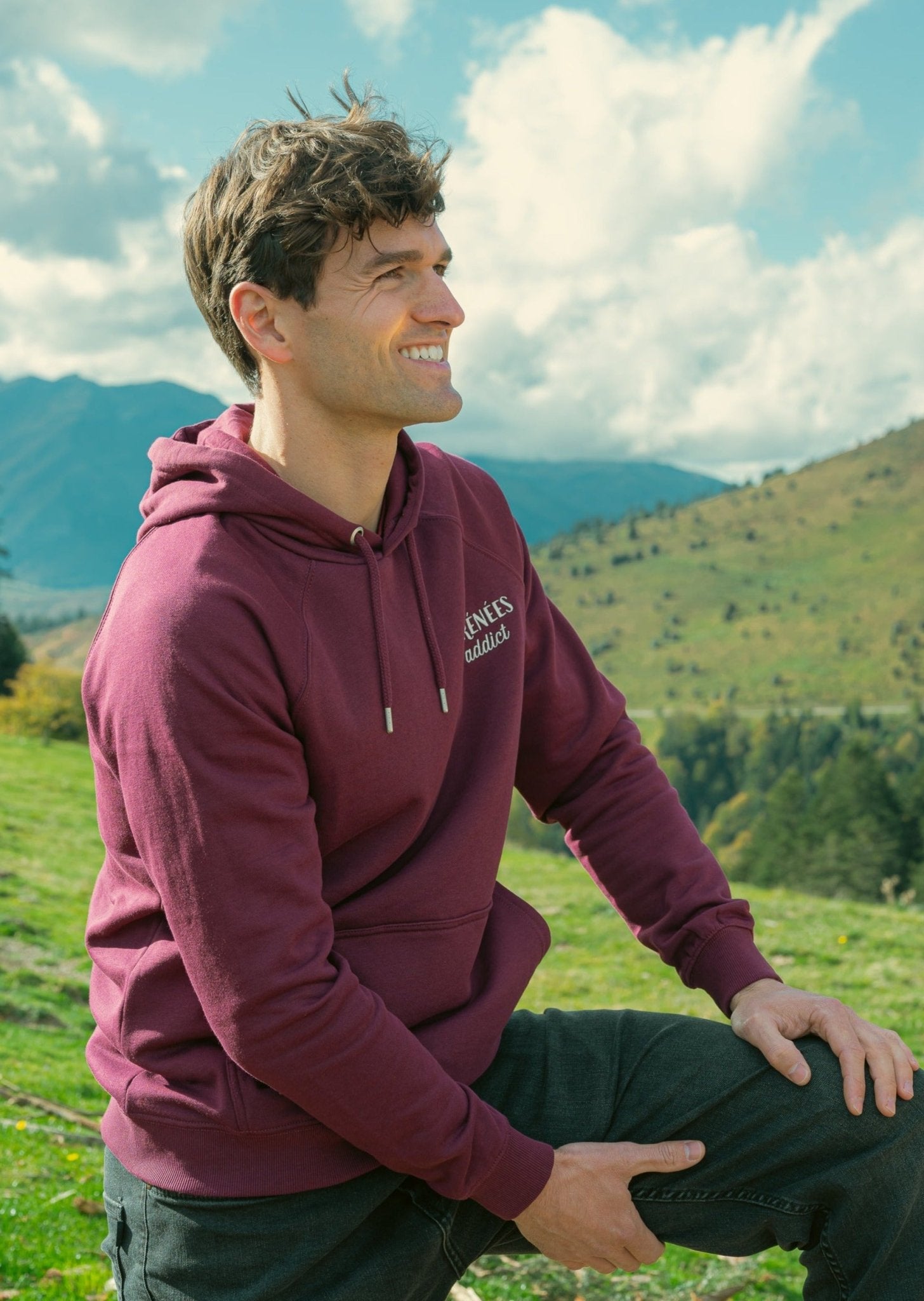 Sweat à capuche bio Pyrénées Addict - Waïloa