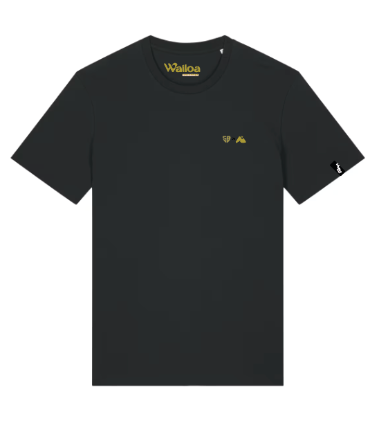 T-shirt Basic Collab' noir/doré Stade B. Waïloa