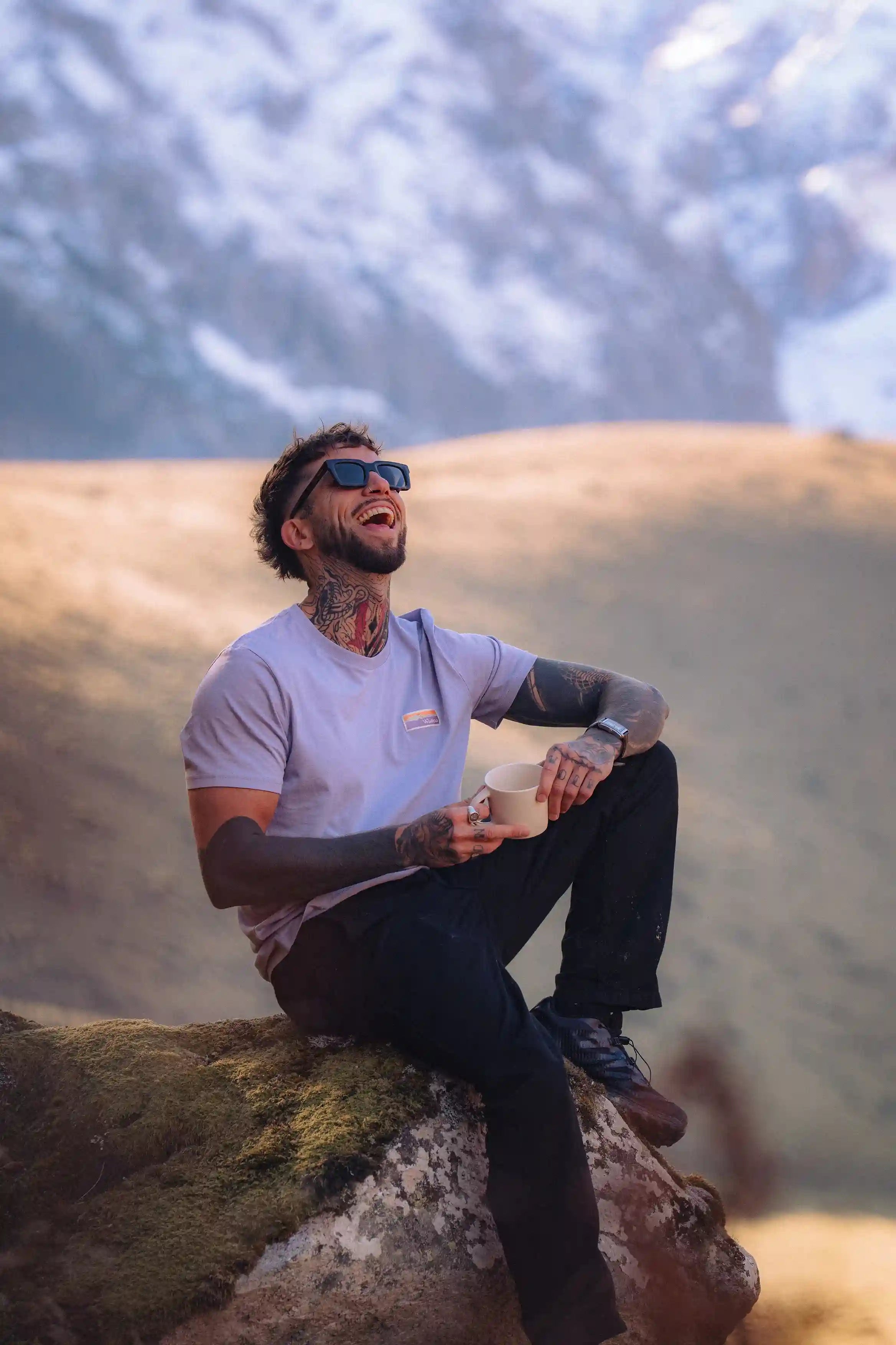 T-shirt Sunrise lilas