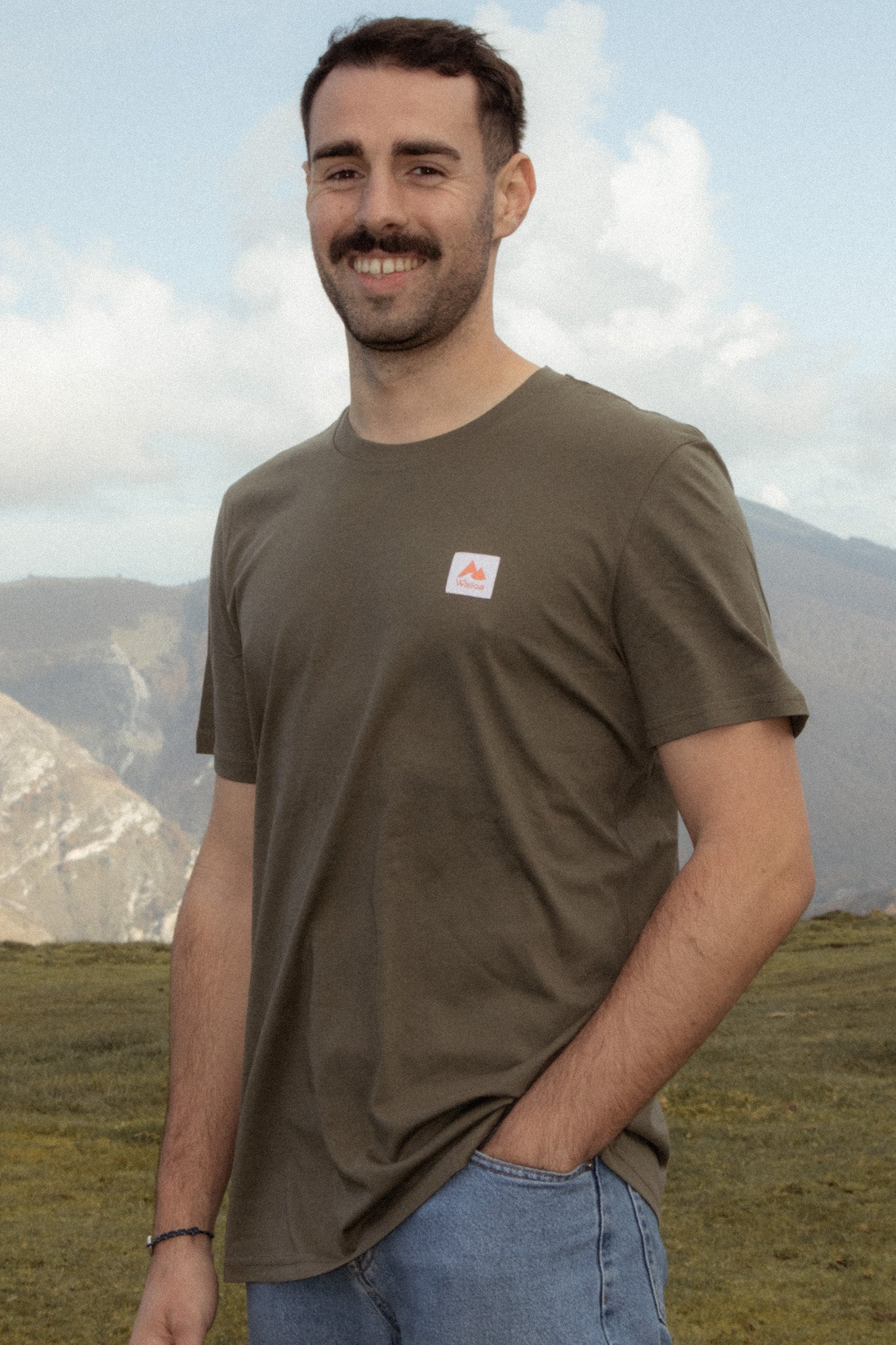 T-shirt bio kaki Payolle - Waïloa