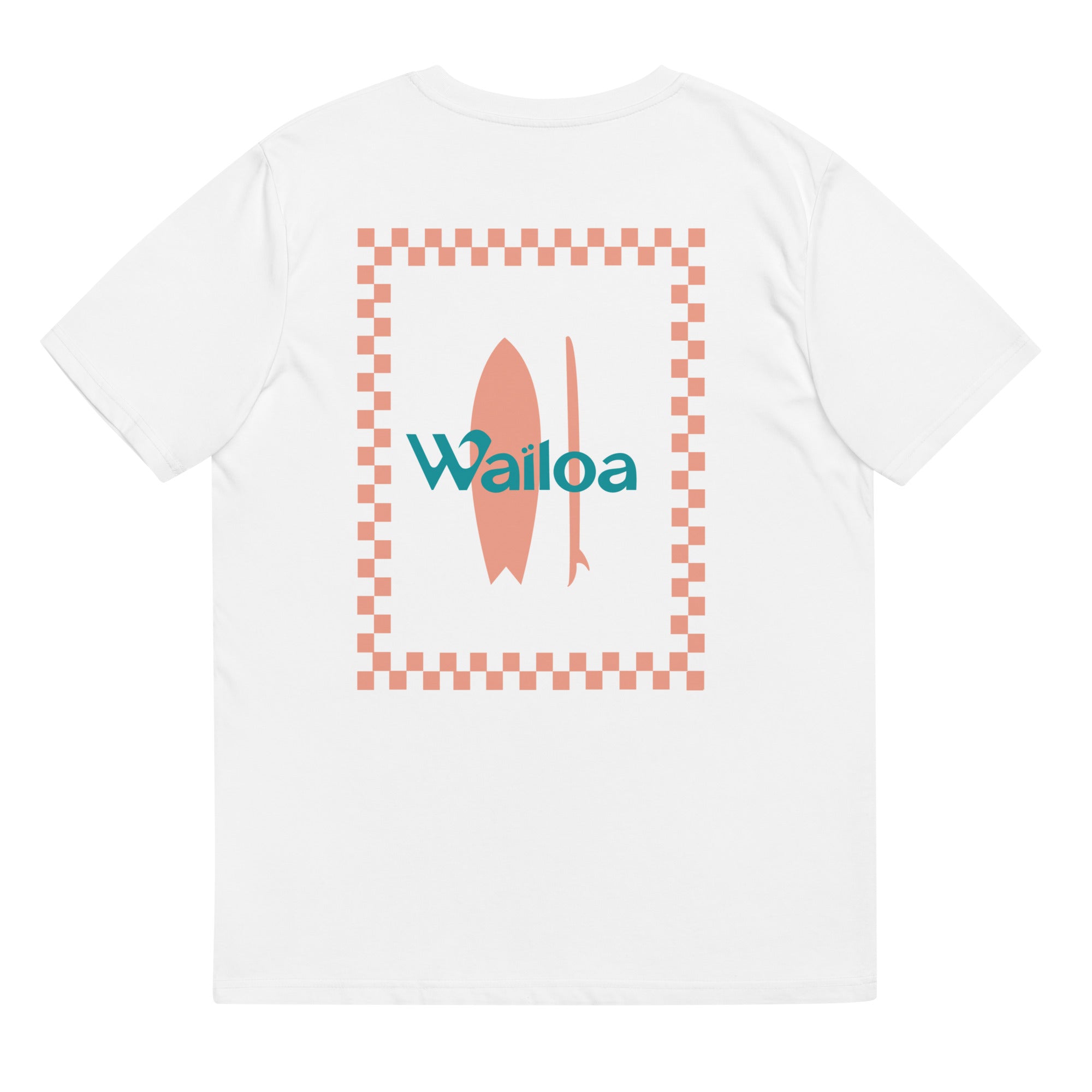 T-shirt blanc Damier - Waïloa