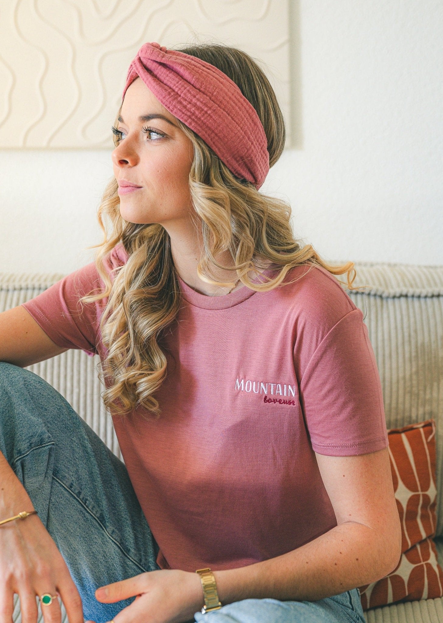 T-shirt court Mountain loveuse - Waïloa