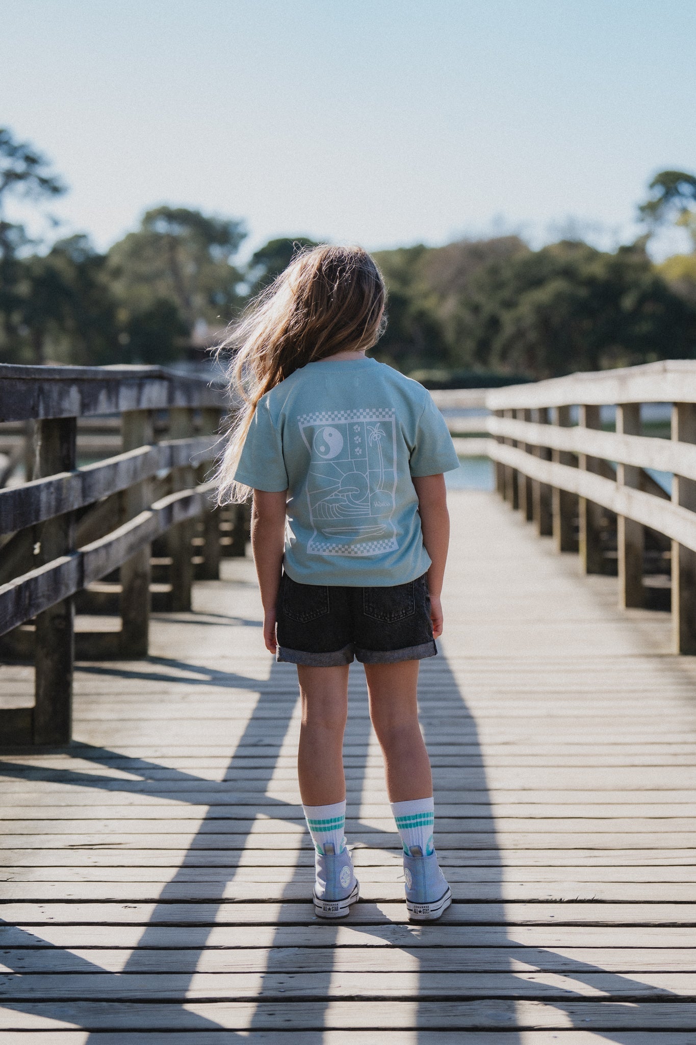 T-shirt enfant vert Bali Waïloa