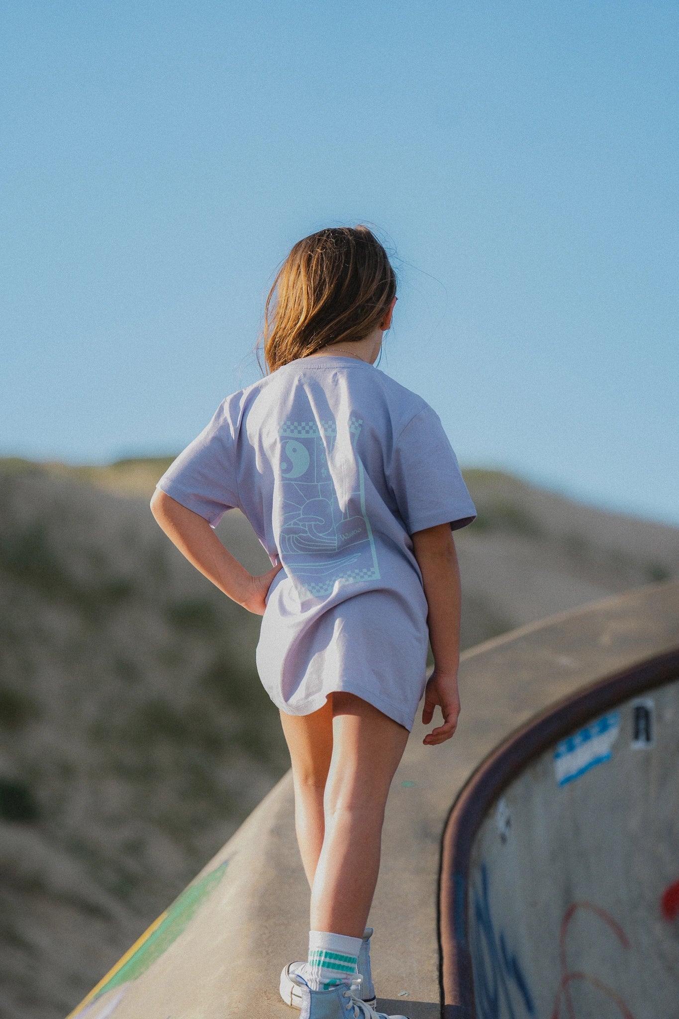 T-shirt enfant violet Bali Waïloa