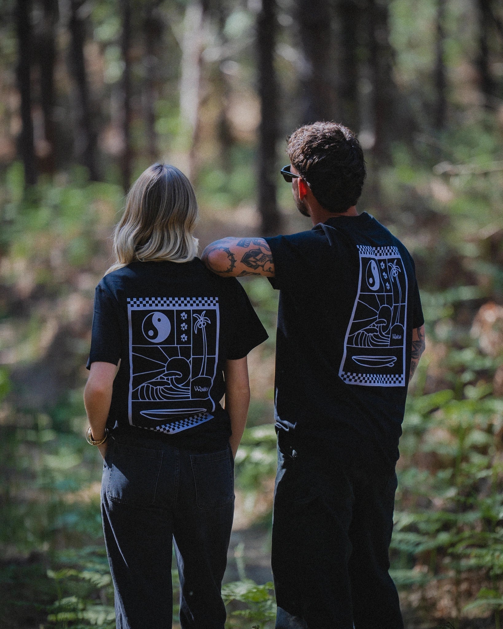 T-shirt noir Bali Waïloa