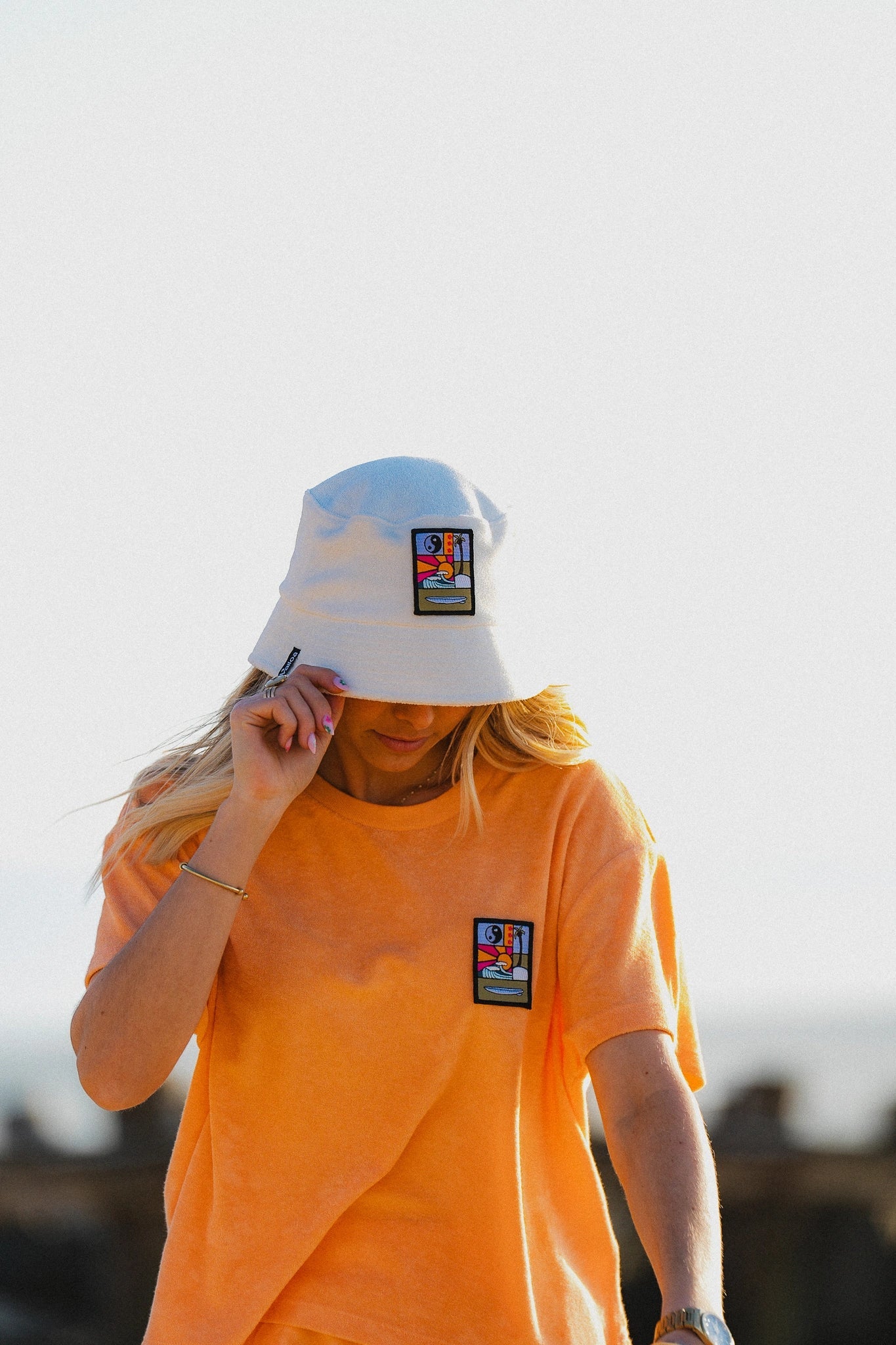 T-shirt orange Nalu Waïloa