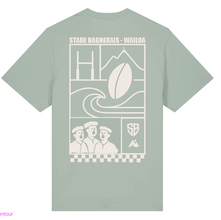 Pack 4pcs. : Sweat + T-shirt + Casquette + Bonnet Vert Stade B. - Waïloa