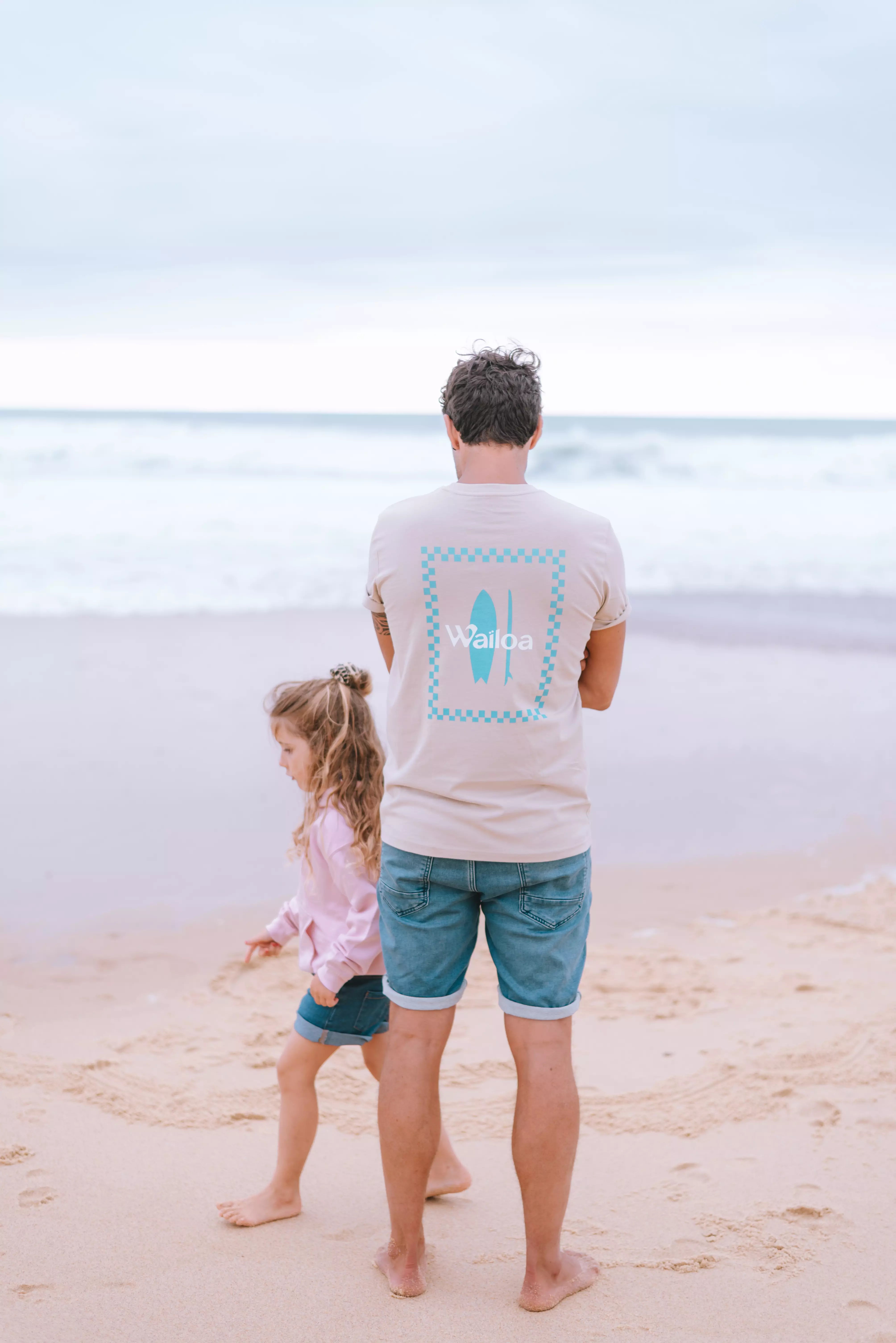 T-shirt surf ocre