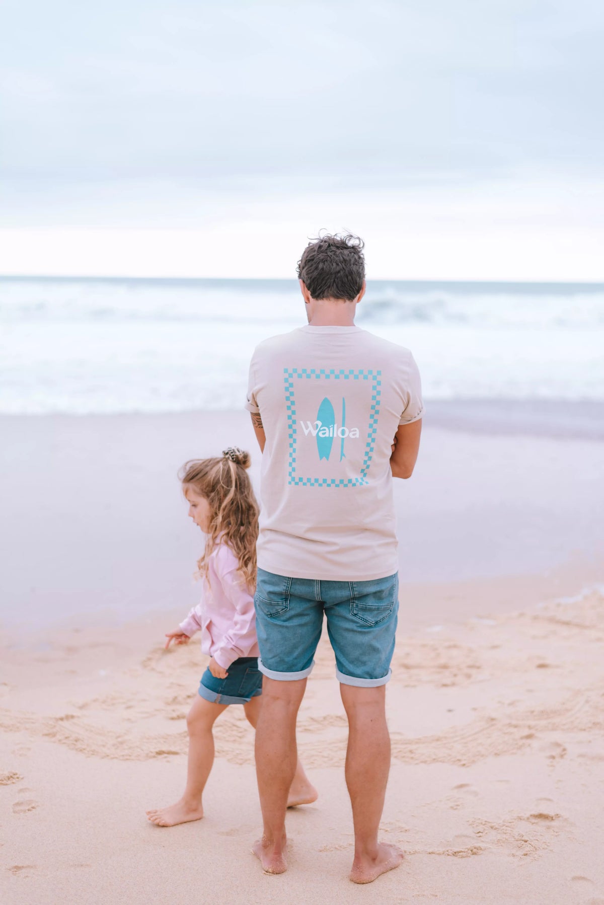 T-shirt surf ocre