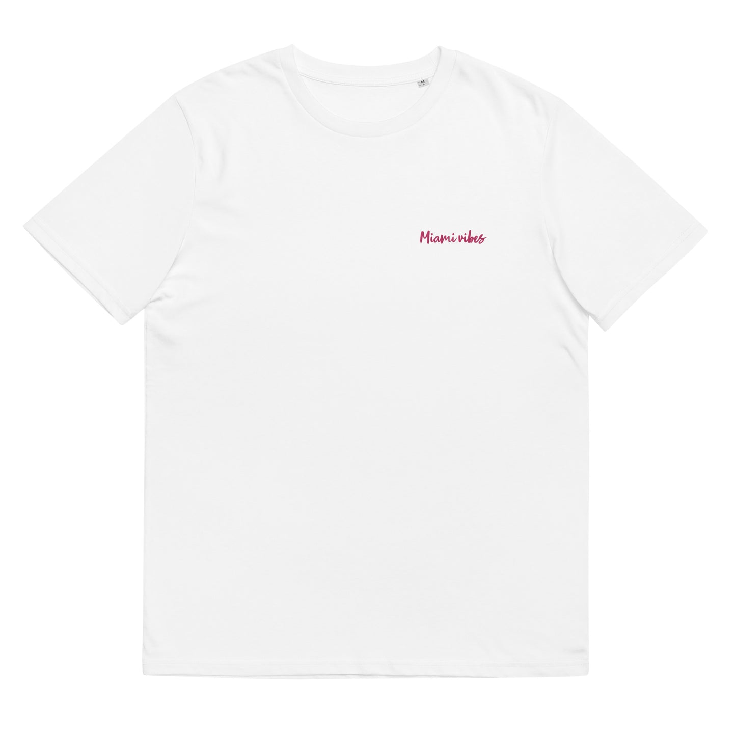 T-shirt unisex Miami Vibes coton bio blanc