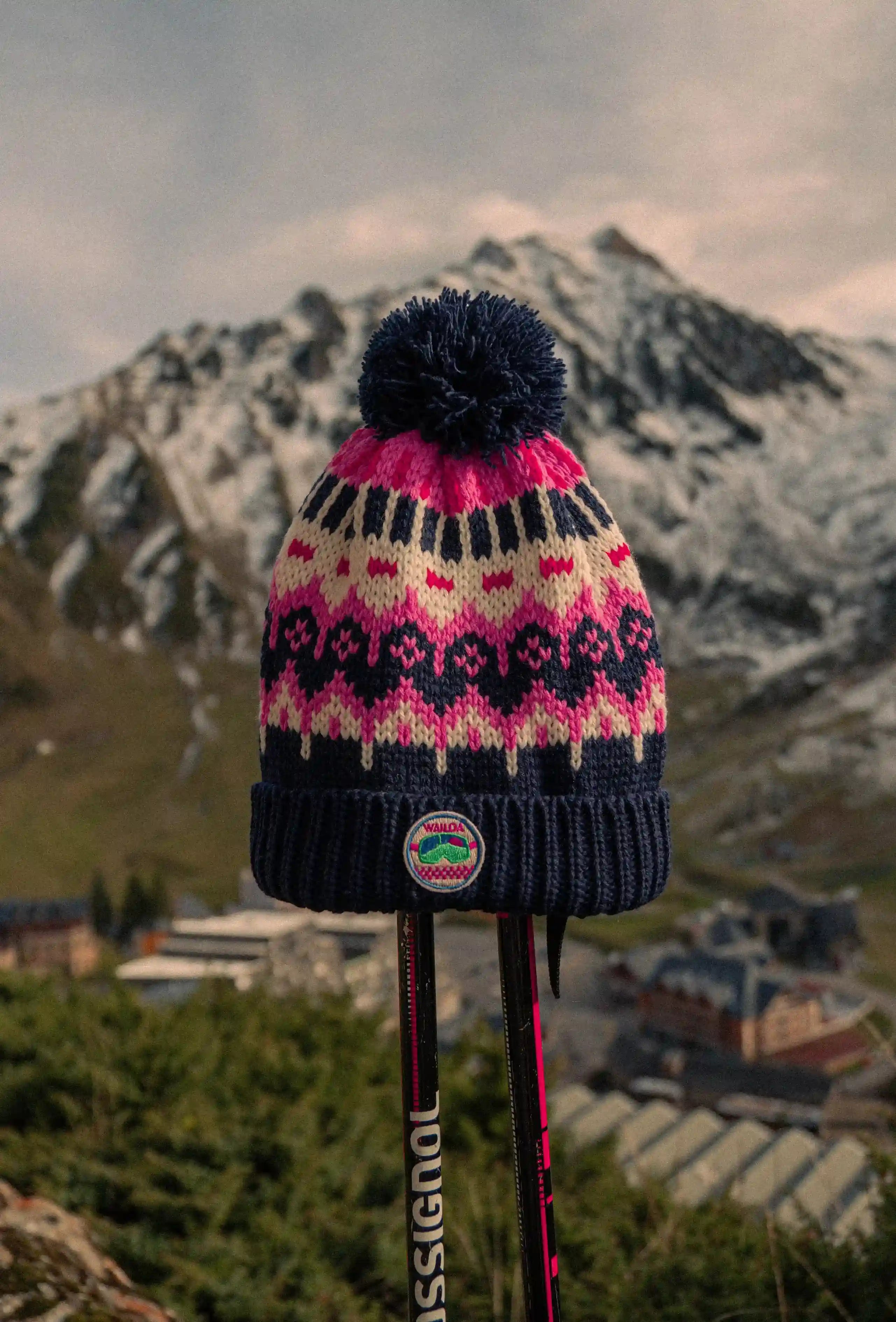 Bonnet à pompon Alpy Bleu – Waïloa