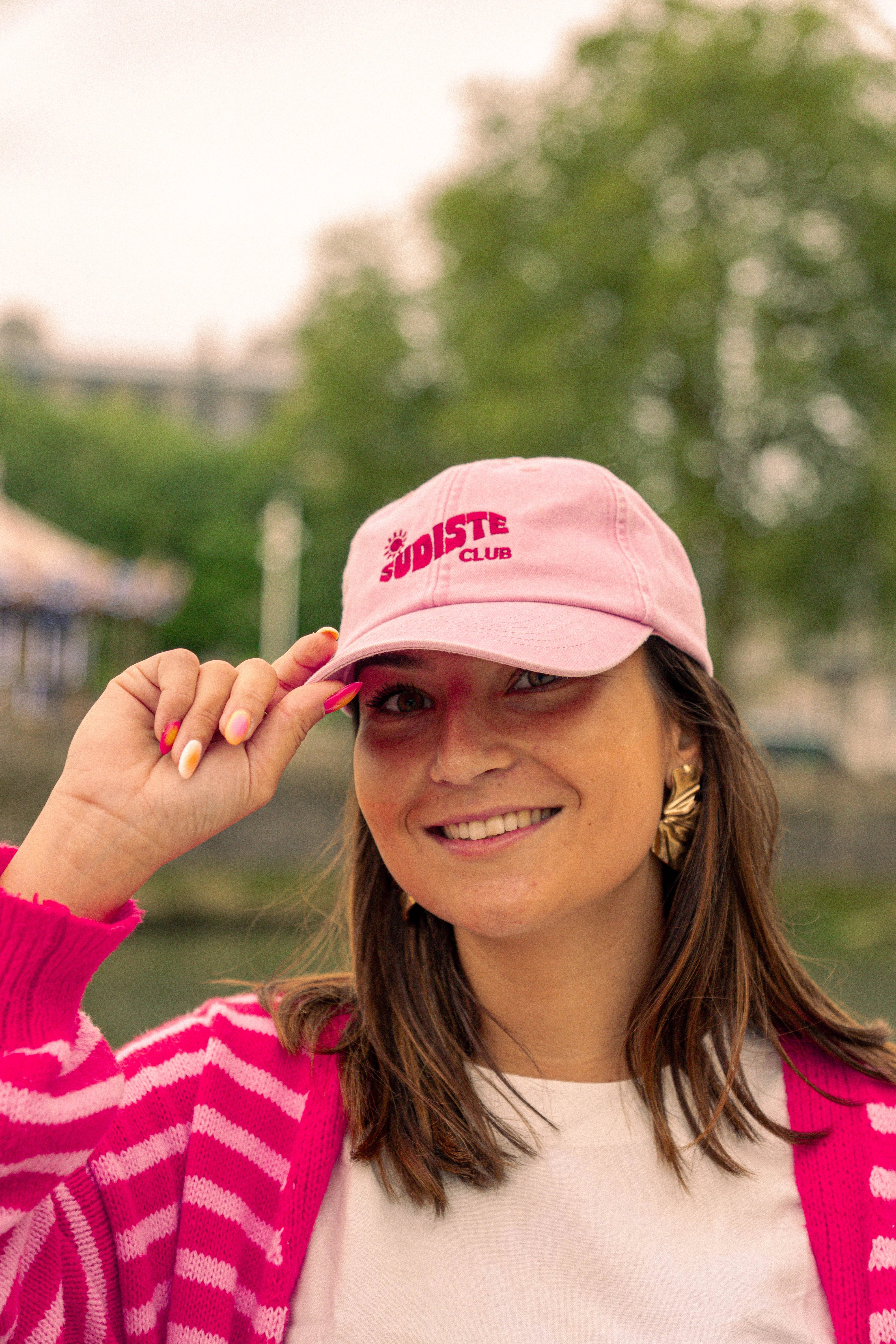 Casquette Sudiste Club rose/rouge – Waïloa (vue 3)
