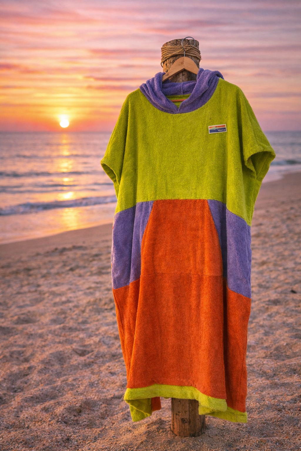 Poncho de surf lilas – Waïloa