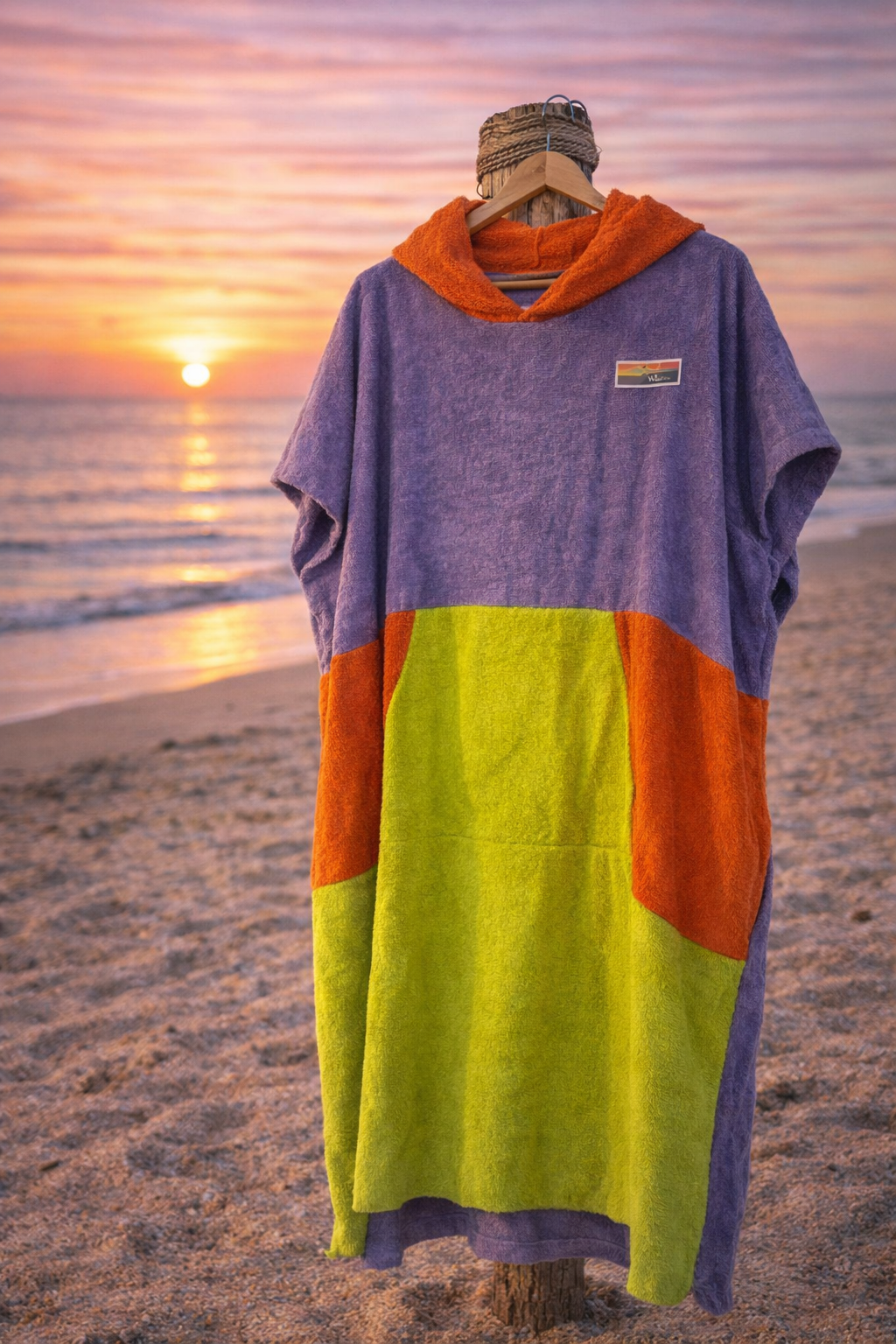 Poncho de surf orange – Waïloa