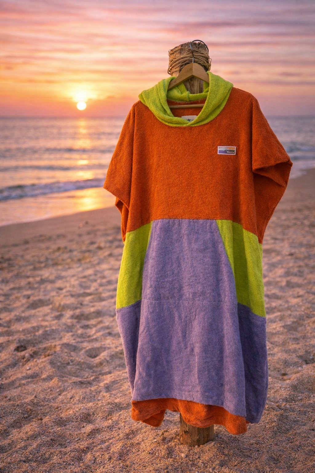 Poncho de surf vert – Waïloa