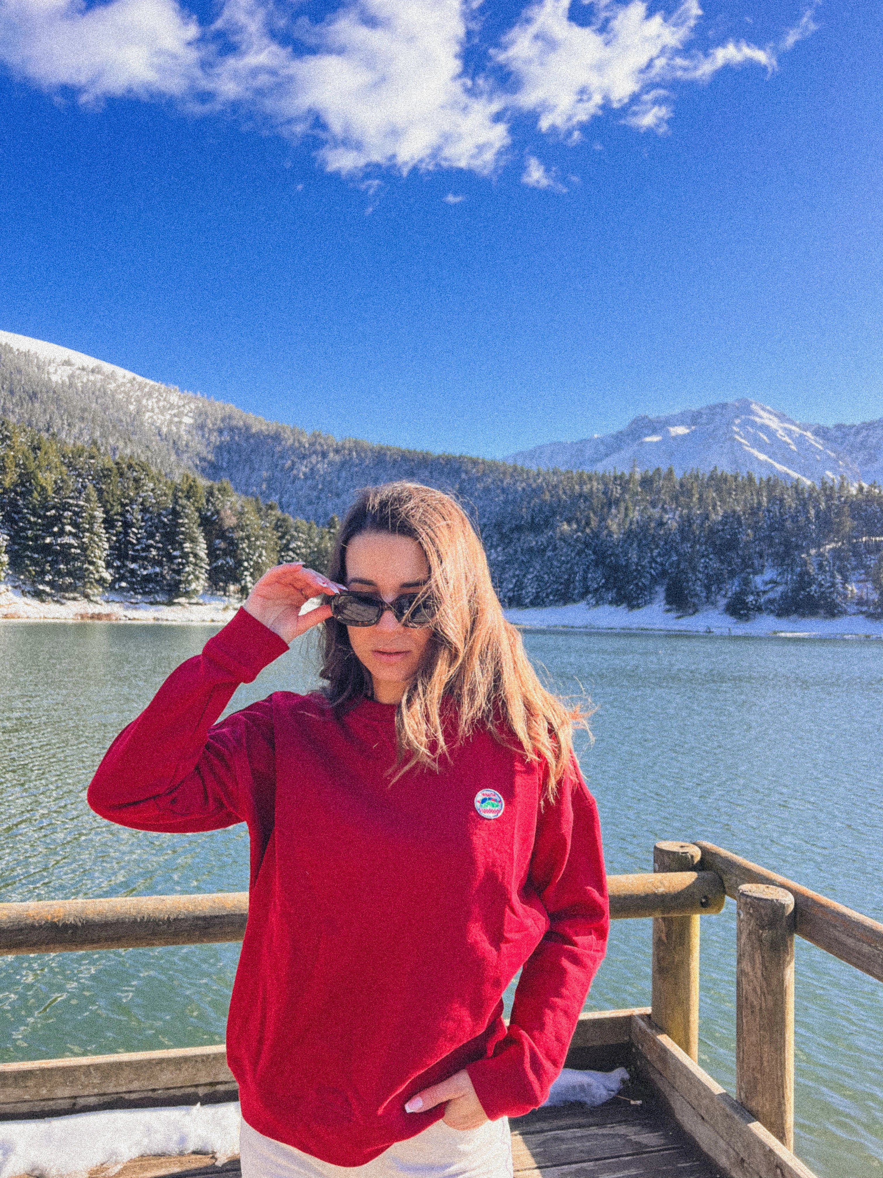 Sweat femme Neva rouge – Waïloa (vue 2)