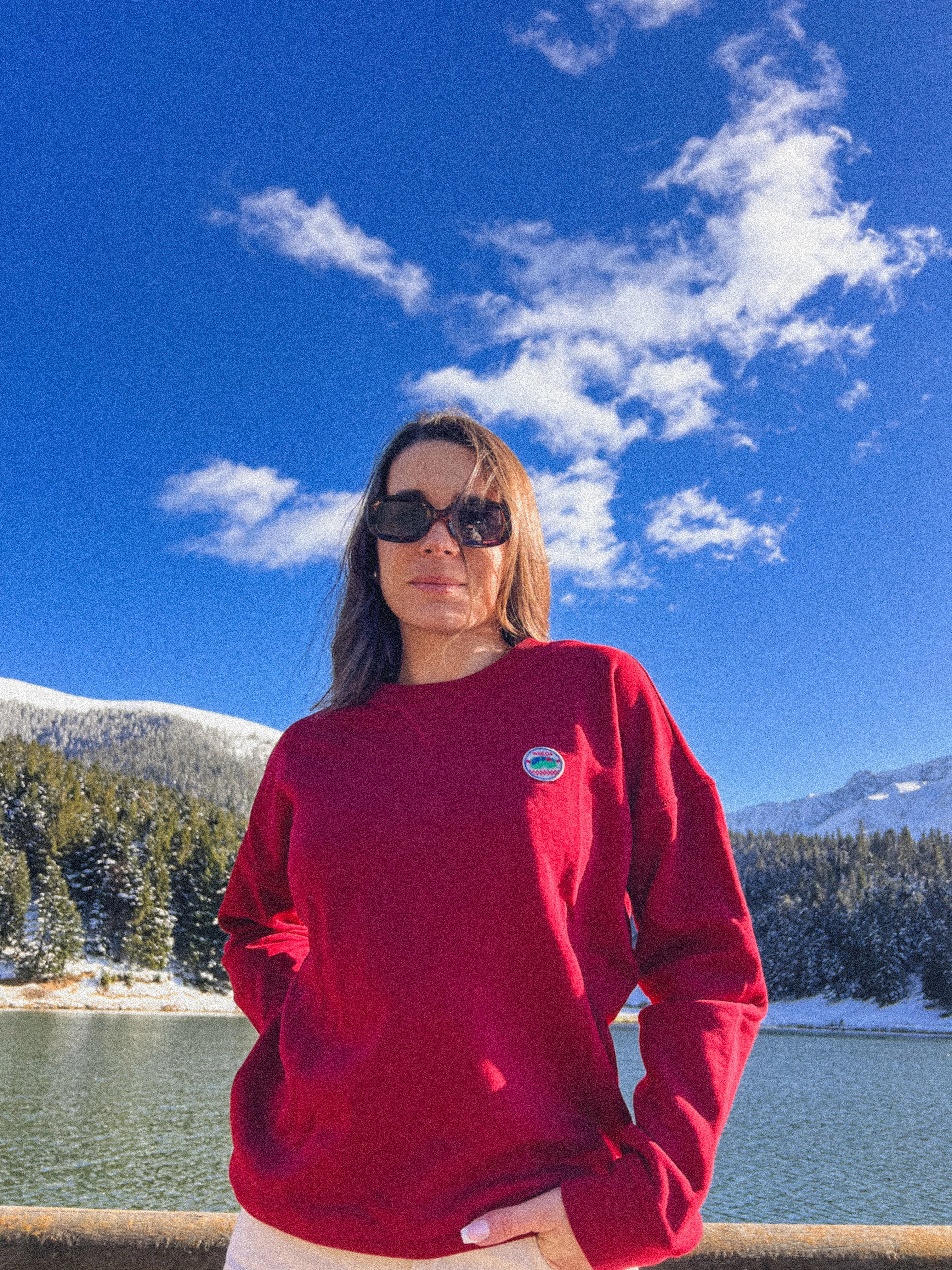 Sweat femme Neva rouge – Waïloa (vue 3)