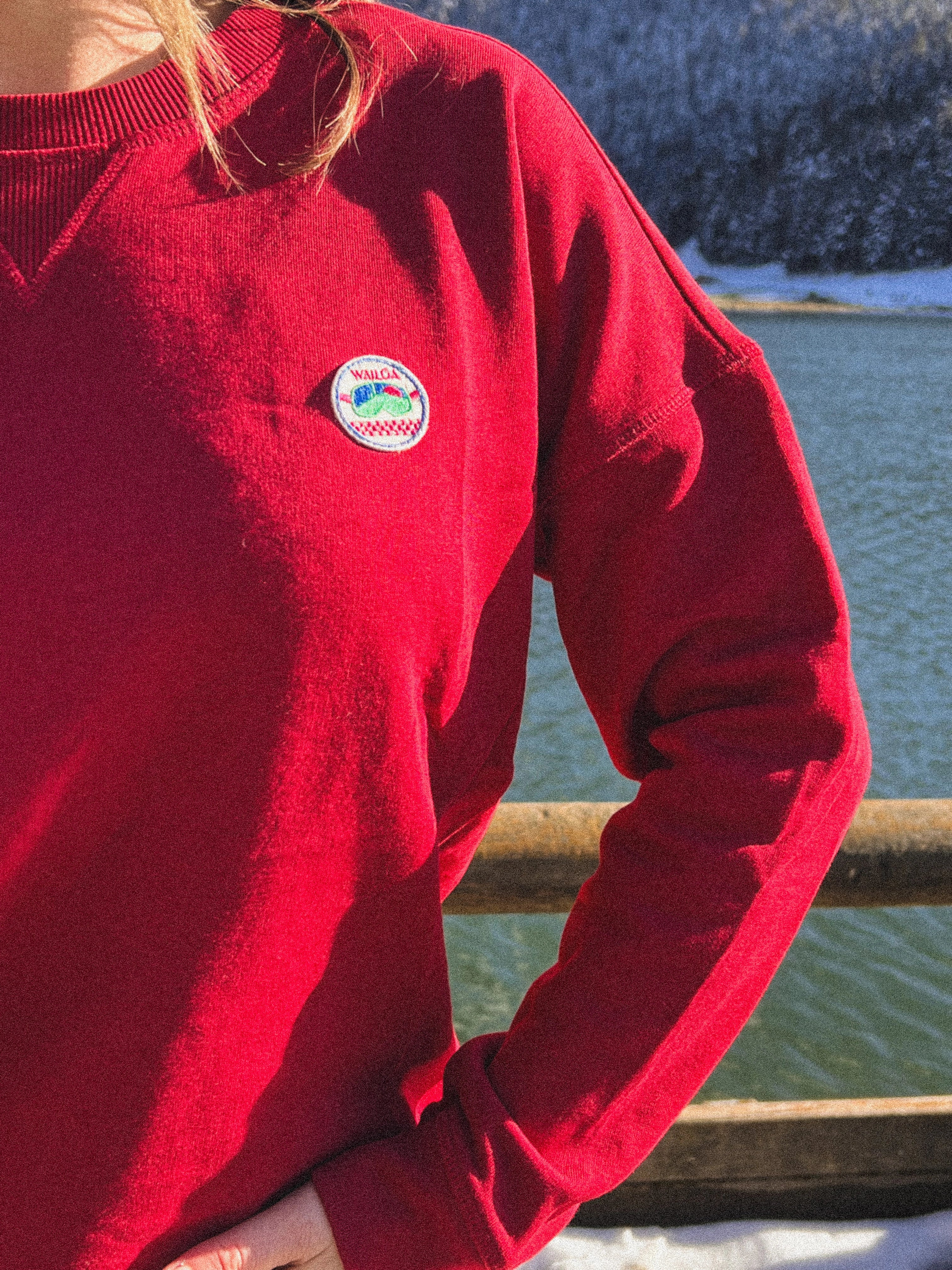 Sweat femme Neva rouge – Waïloa (vue 4)
