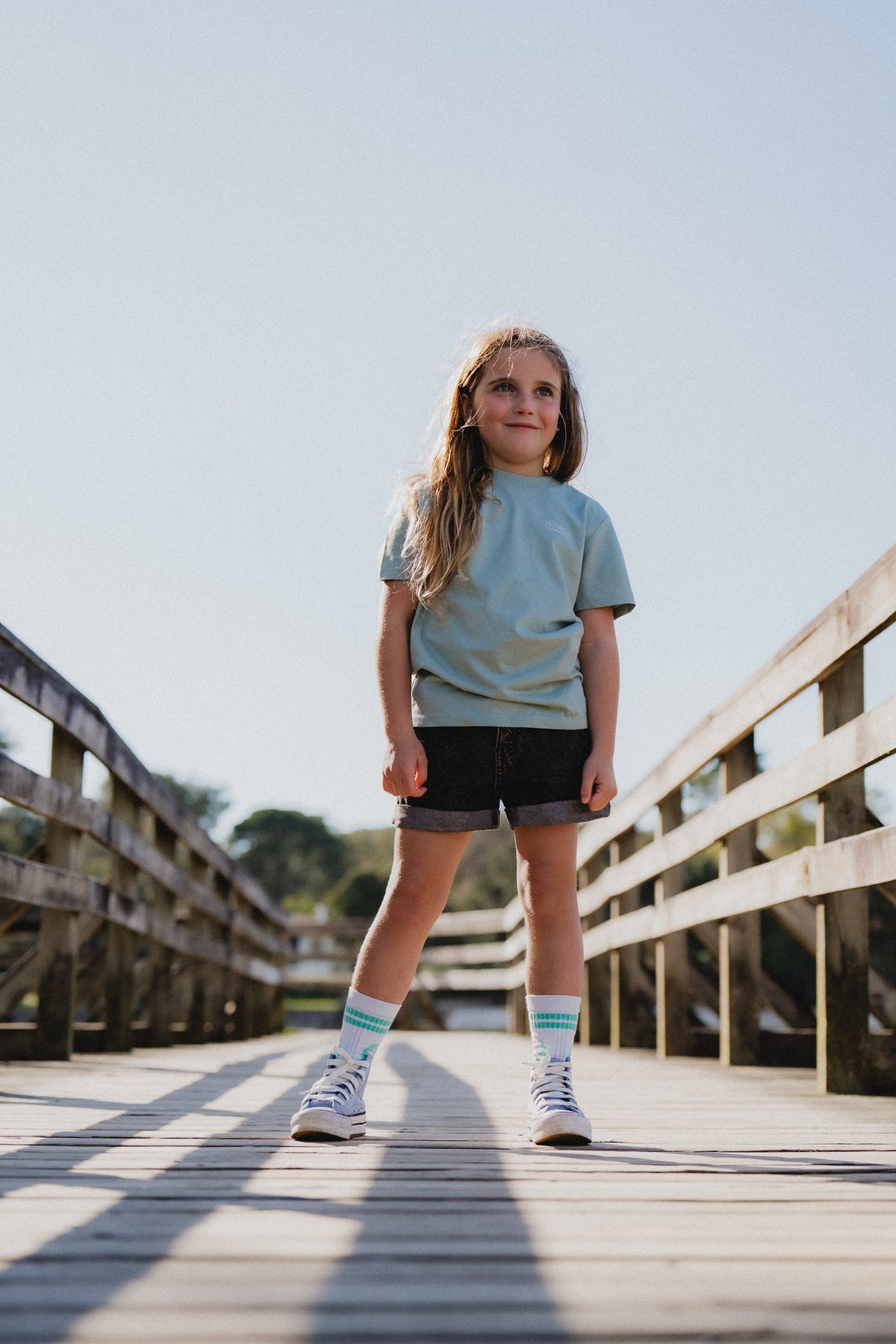 T-shirt enfant vert Bali – Waïloa (vue 2)