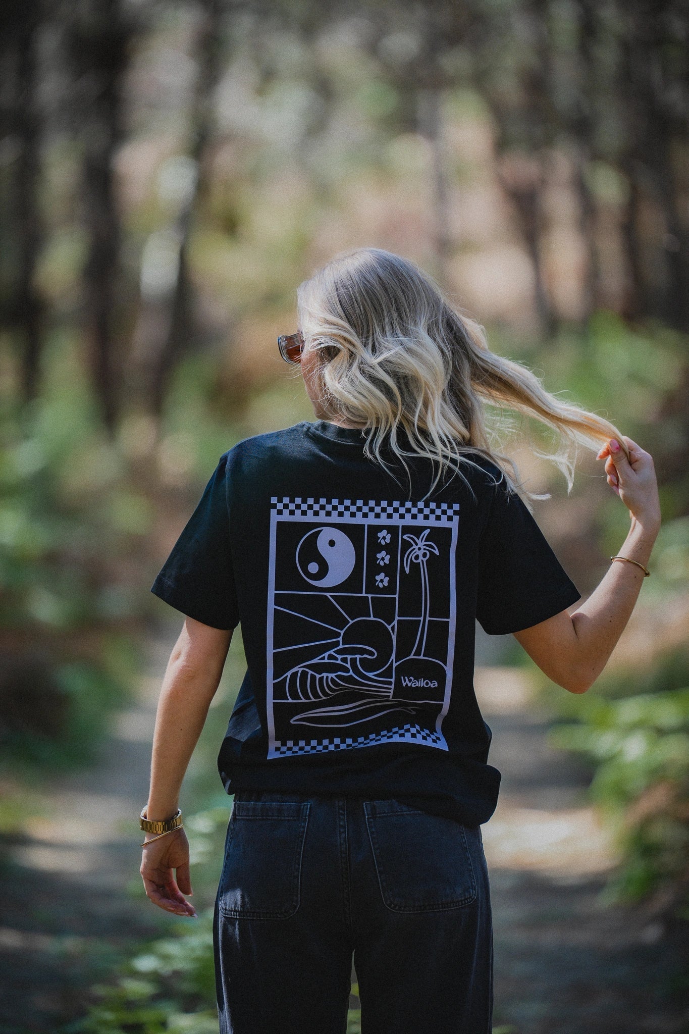 T-shirt noir Femme Bali – Waïloa