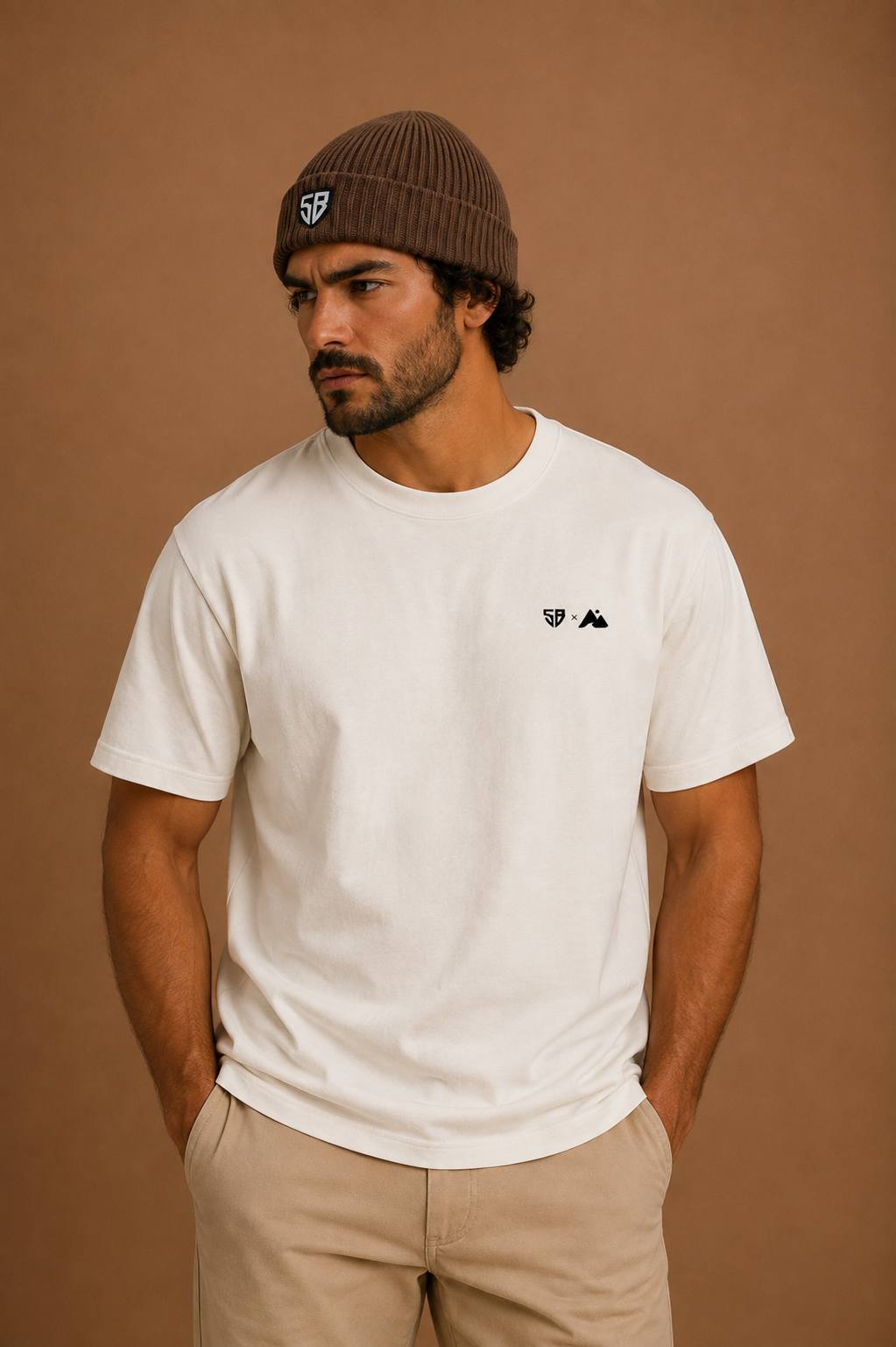 T-shirt oversize Capsule écru/noir | Stade Bagnerais x Waïloa (vue 2)