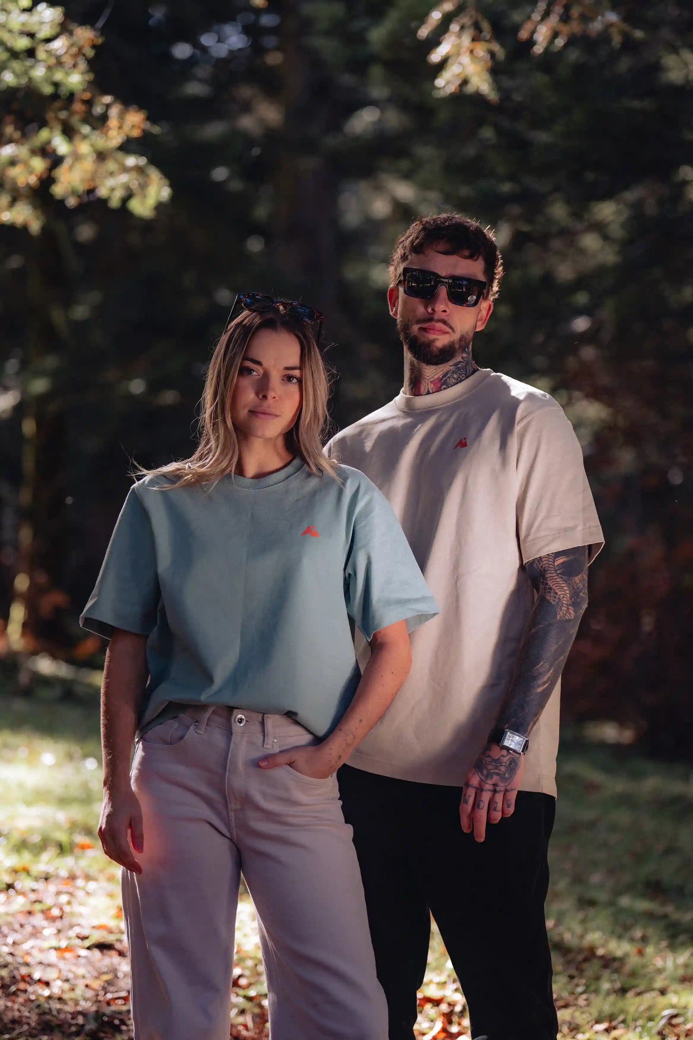 T-shirt oversize Nomad vert d'eau – Waïloa (vue 3)