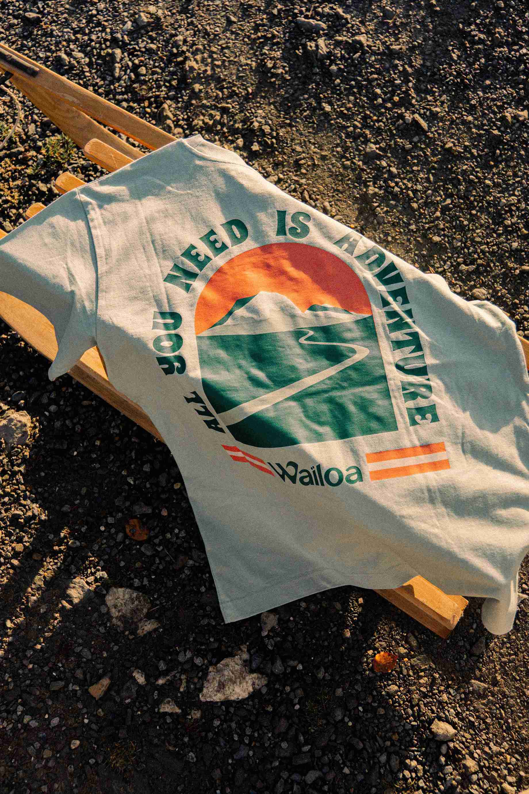 T-shirt oversize Nomad vert d'eau – Waïloa (vue 4)