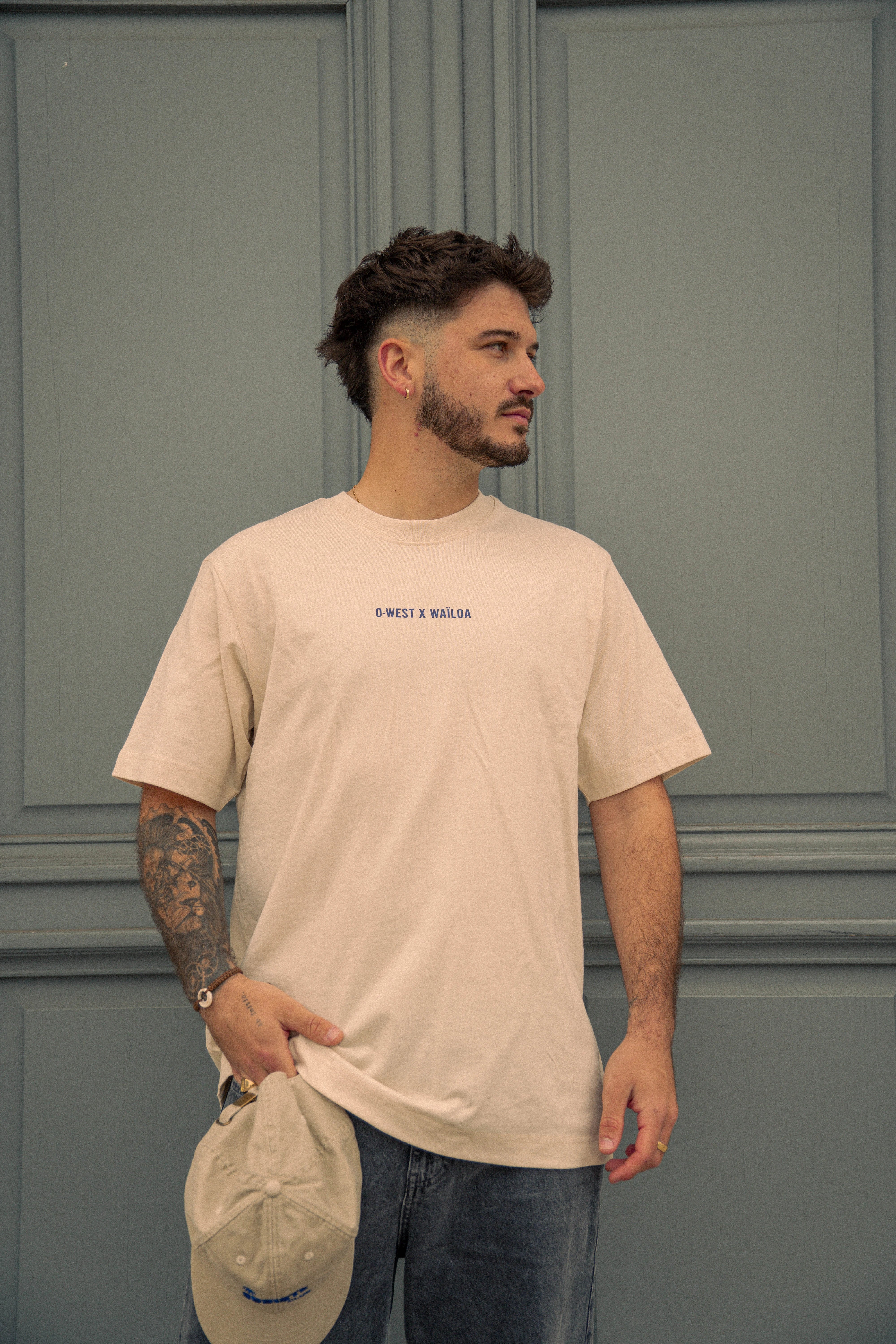 T-shirt Sud-Ouest écru/bleu – Waïloa (vue 2)
