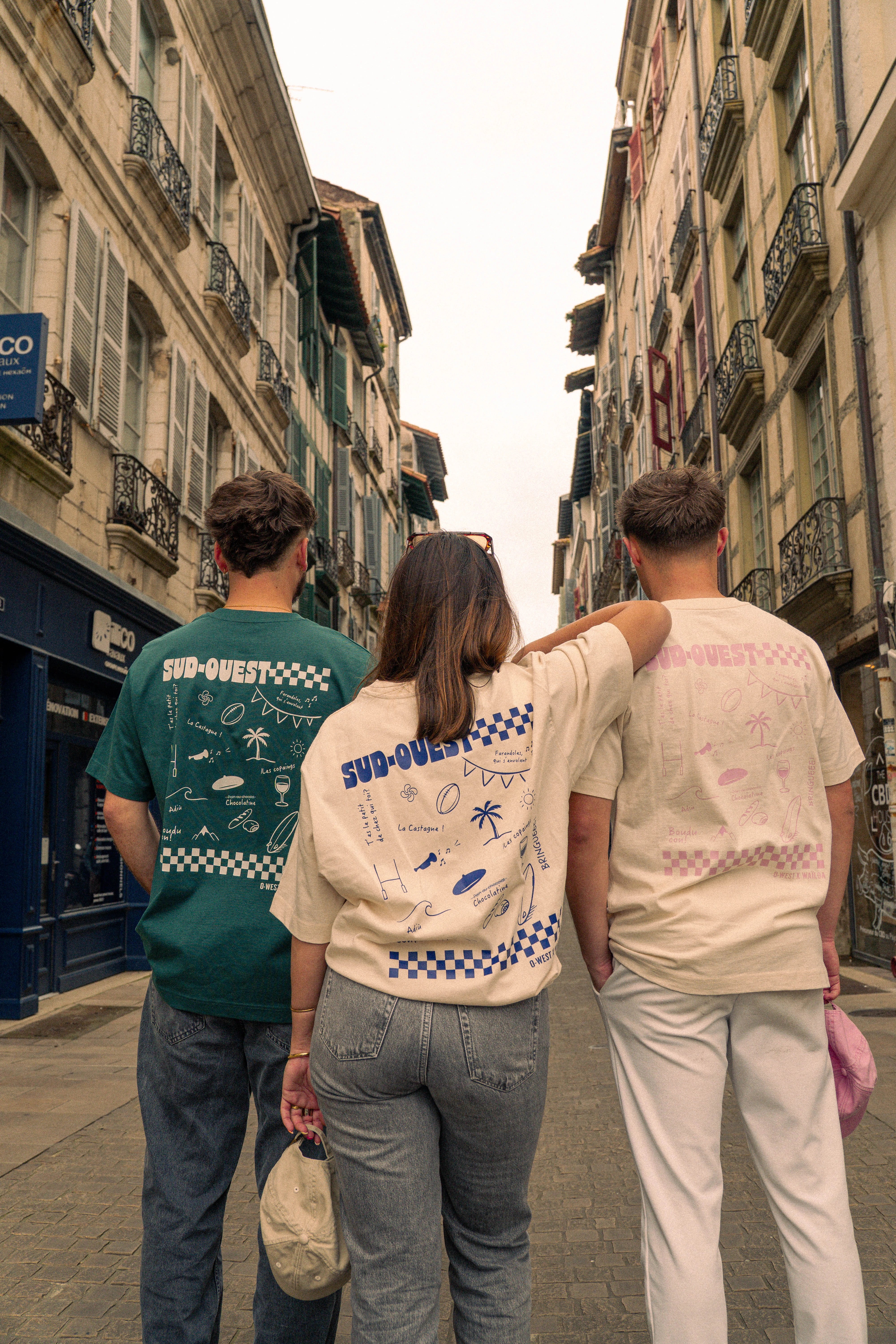 T-shirt Sud-Ouest écru/bleu – Waïloa (vue 7)