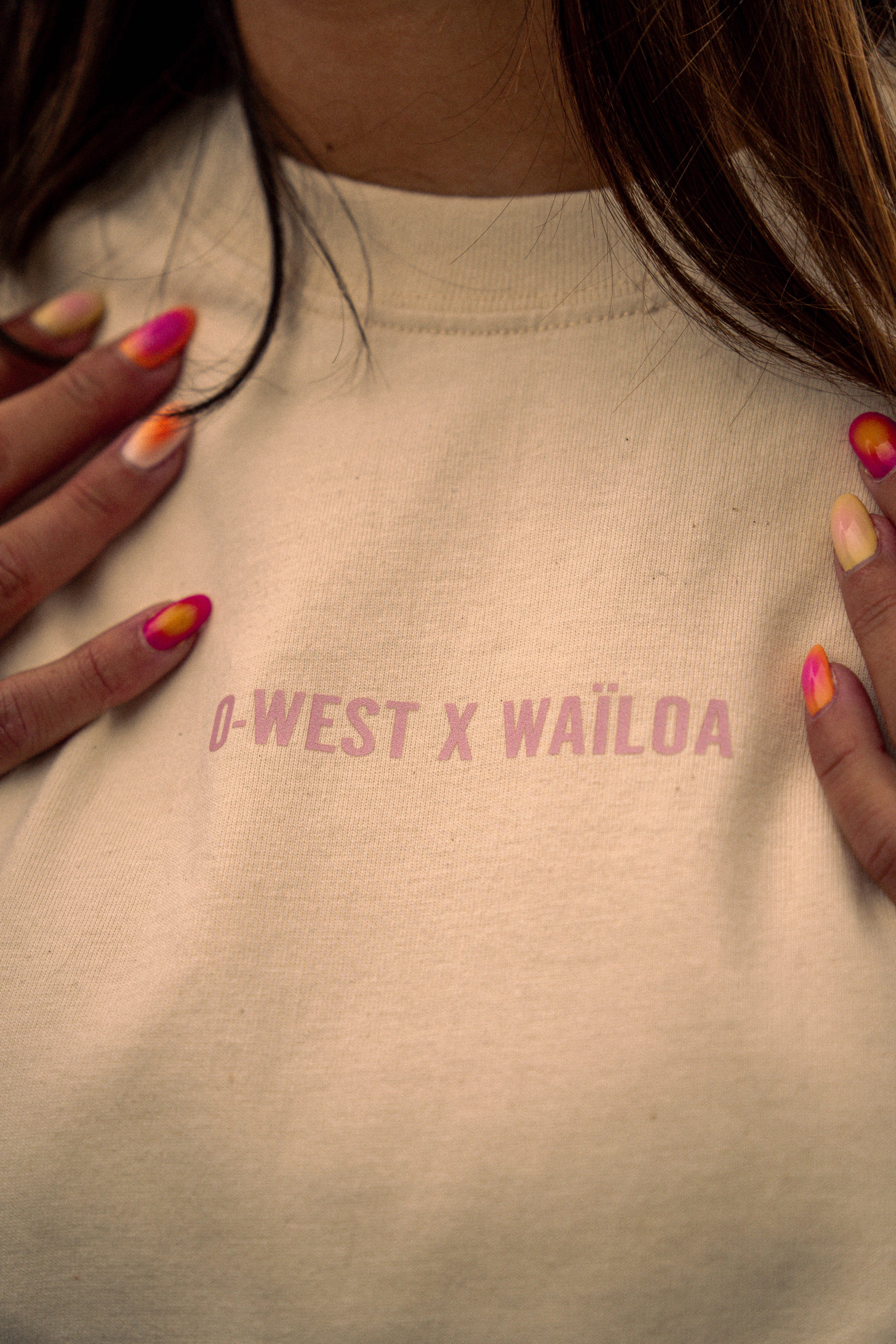 T-shirt Sud-Ouest écru rose – Waïloa (vue 2)