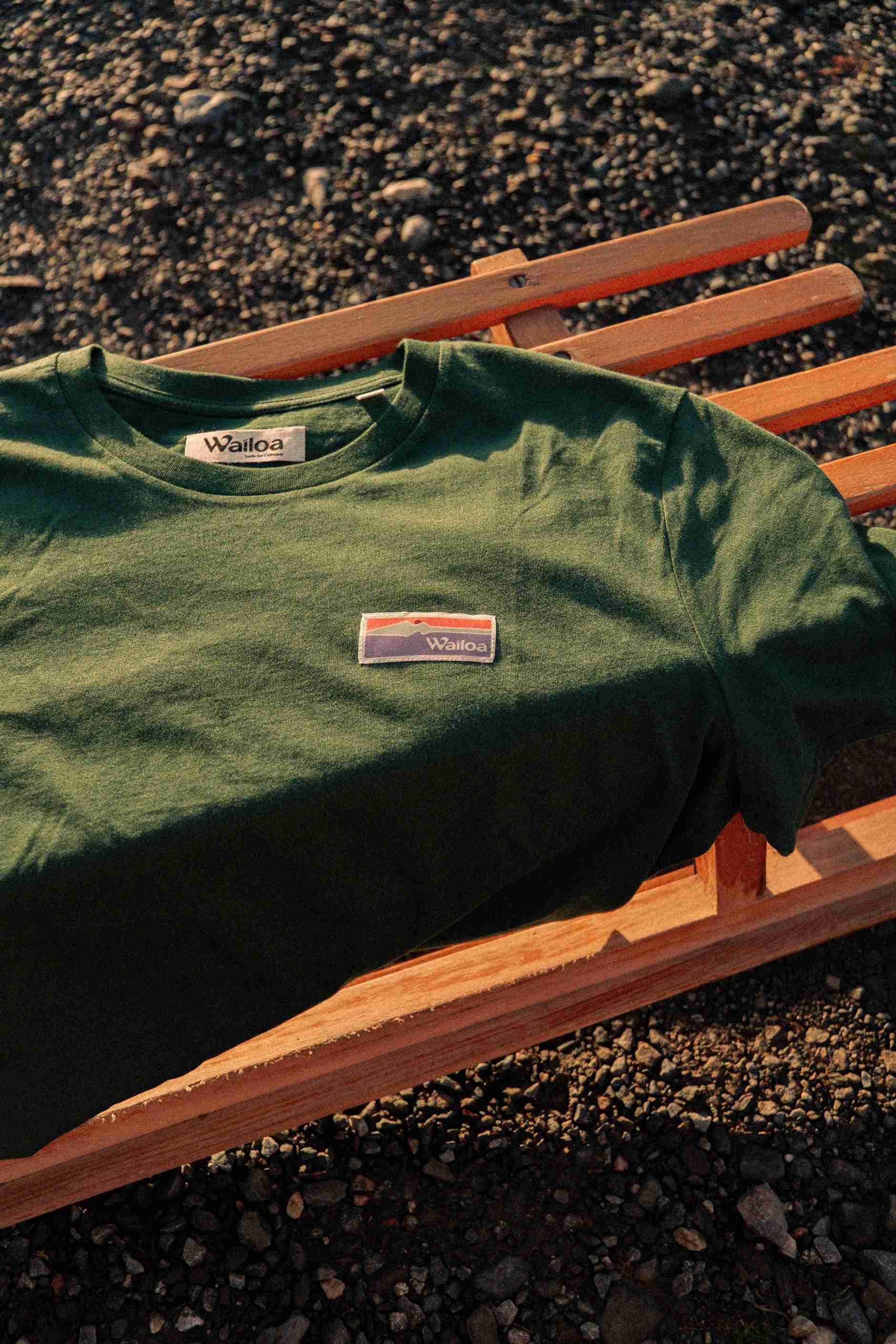 T-shirt Sunrise vert sapin – Waïloa (vue 4)