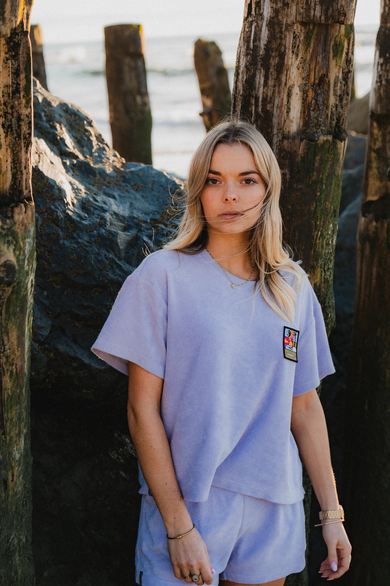T-shirt violet Nalu – Waïloa